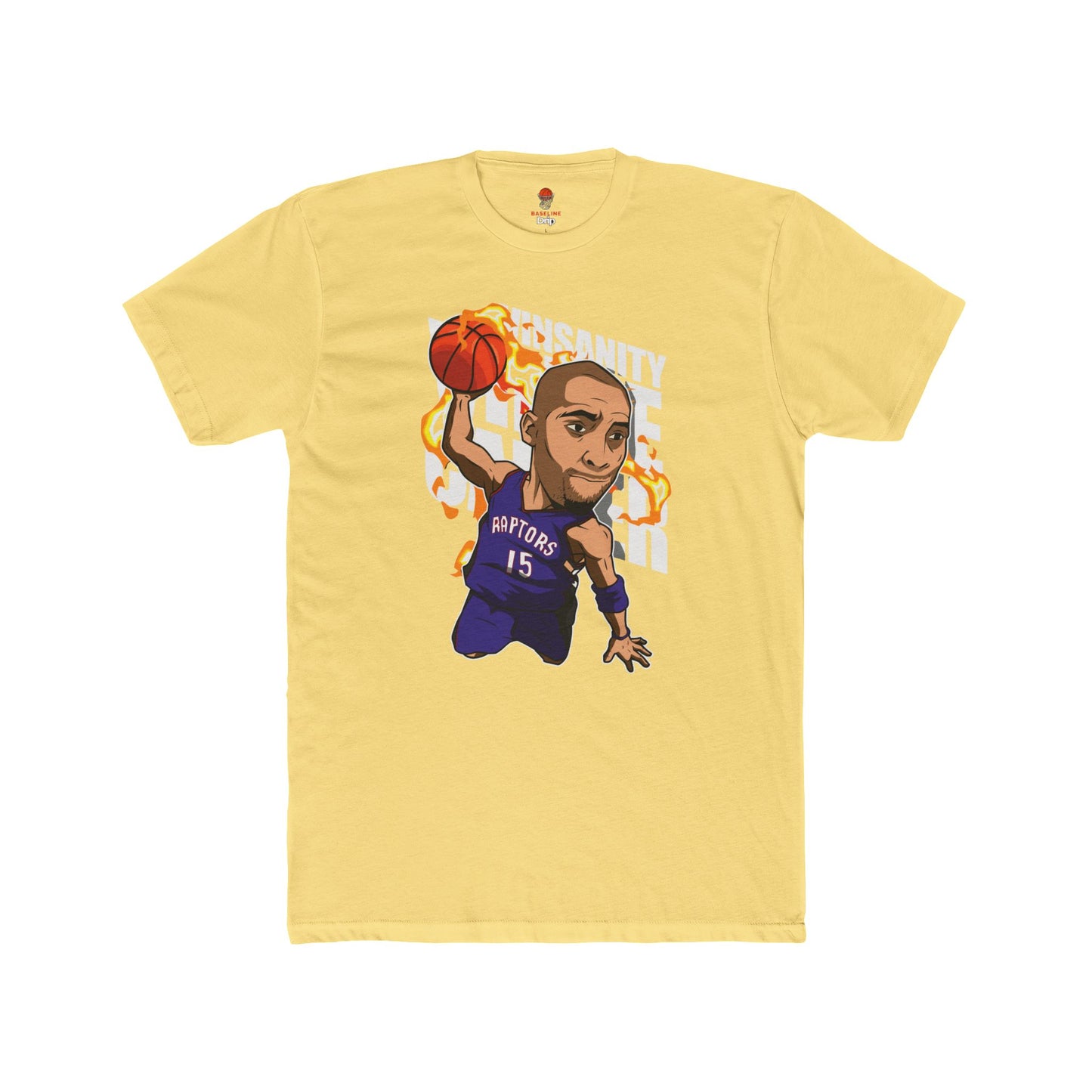 Adult Carter Vinsanity Retro Unisex Cotton Crew Tee - Perfect for Basketball Fans