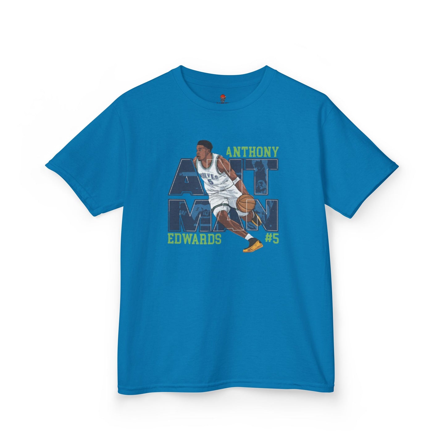 Kids Basketball Fan Tee, Kids Sport Shirt, Anthony Edwards #5 Jersey, Basketball Clothing, Personalized Kids Apparel