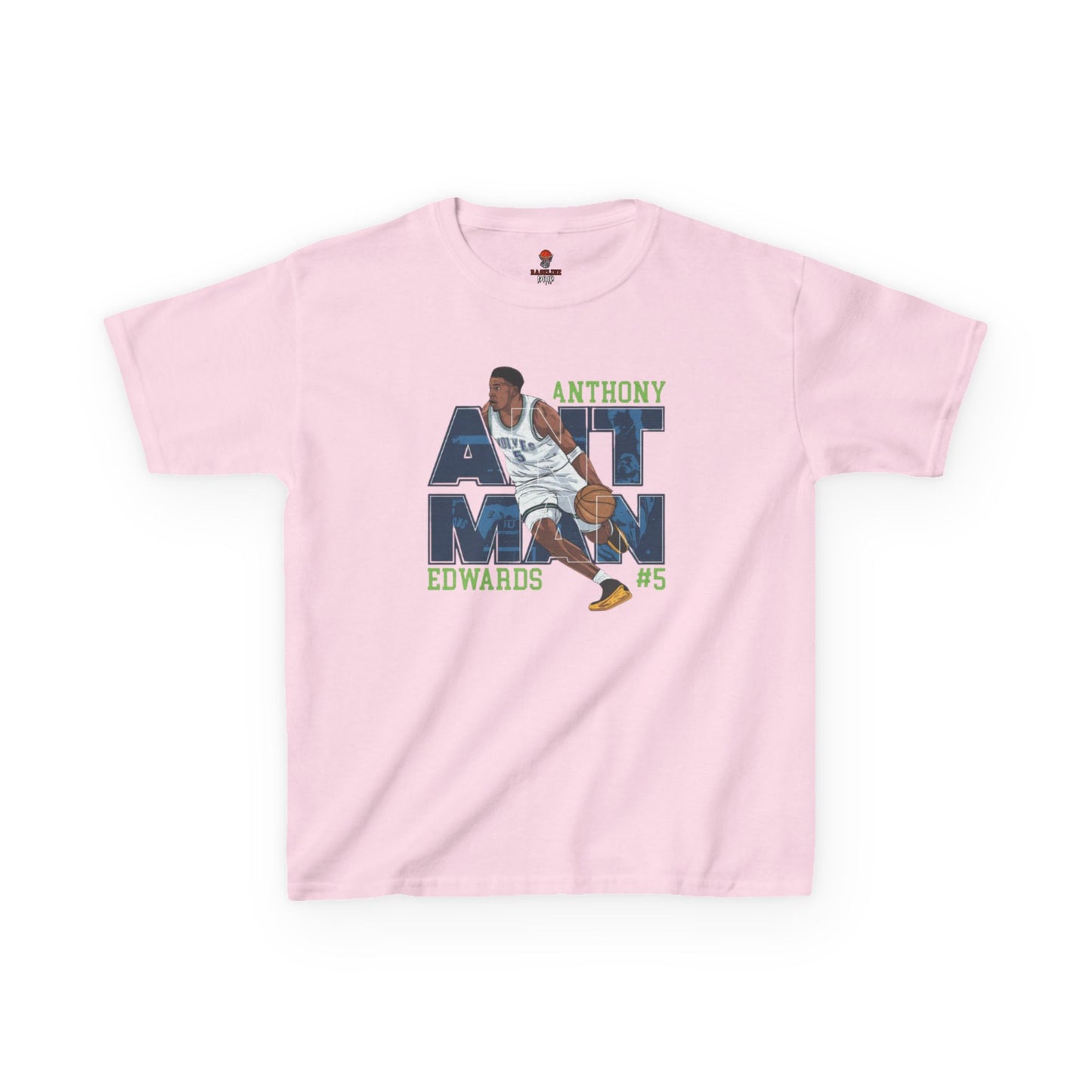 Kids Basketball Fan Tee, Kids Sport Shirt, Anthony Edwards #5 Jersey, Basketball Clothing, Personalized Kids Apparel
