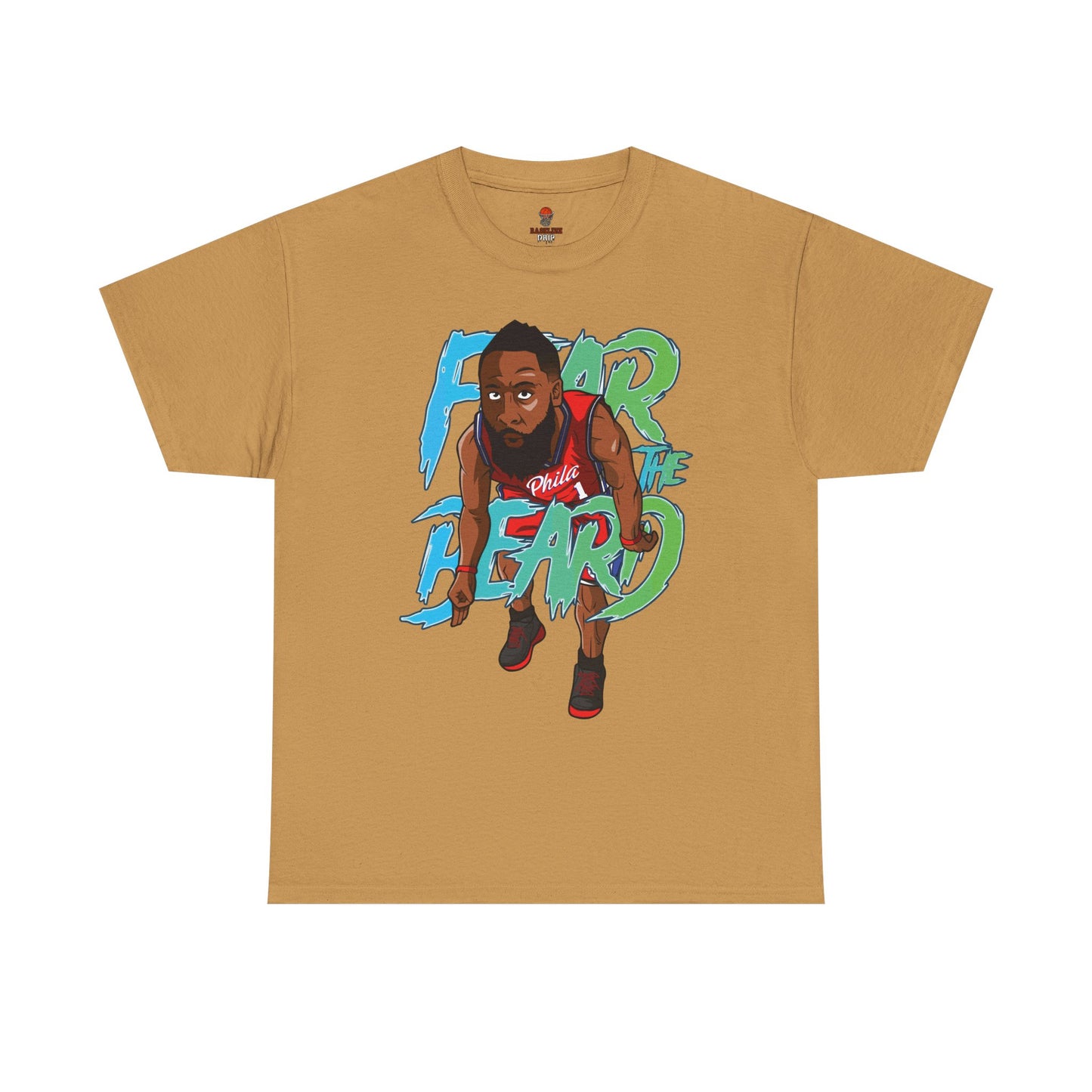 Adult Fear The Beard Harden Unisex Heavy Cotton Tee - Basketball Inspired Apparel