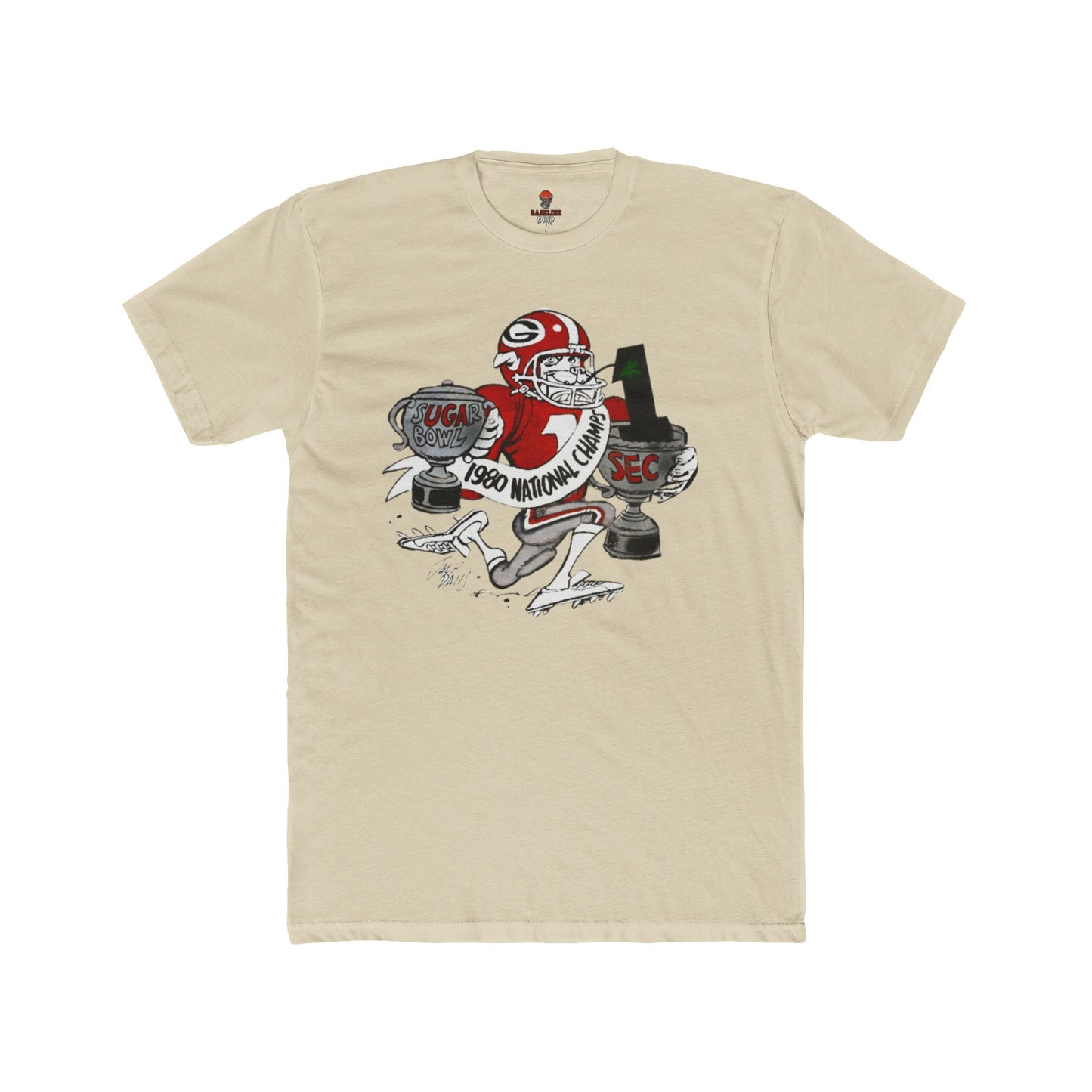 Adult GA Bulldog Champ Running Graphic Tee