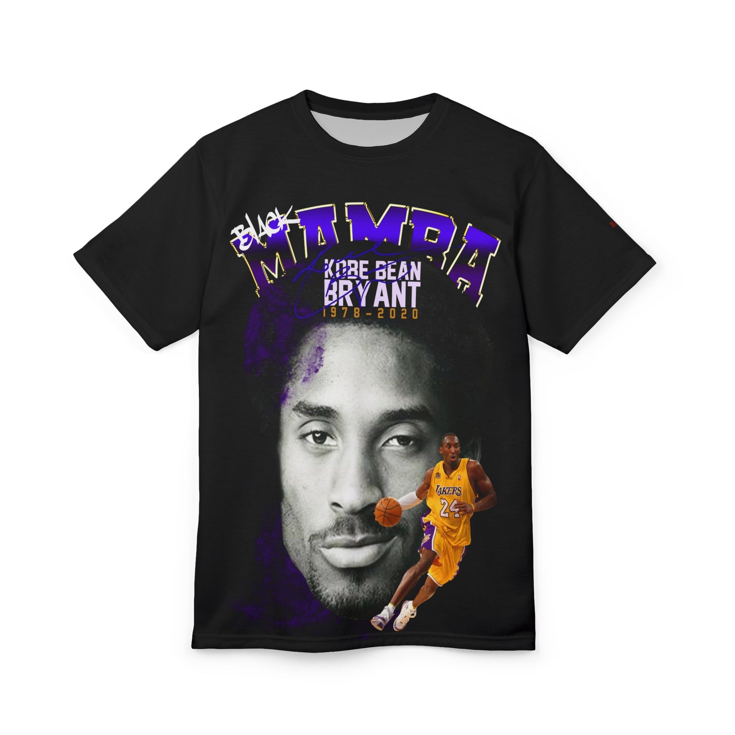 Adult Kobe Bryant Tribute Unisex Tee, Sports Fan Apparel, Basketball Lover Gift, Memorial Merchandise, Graphic Tee