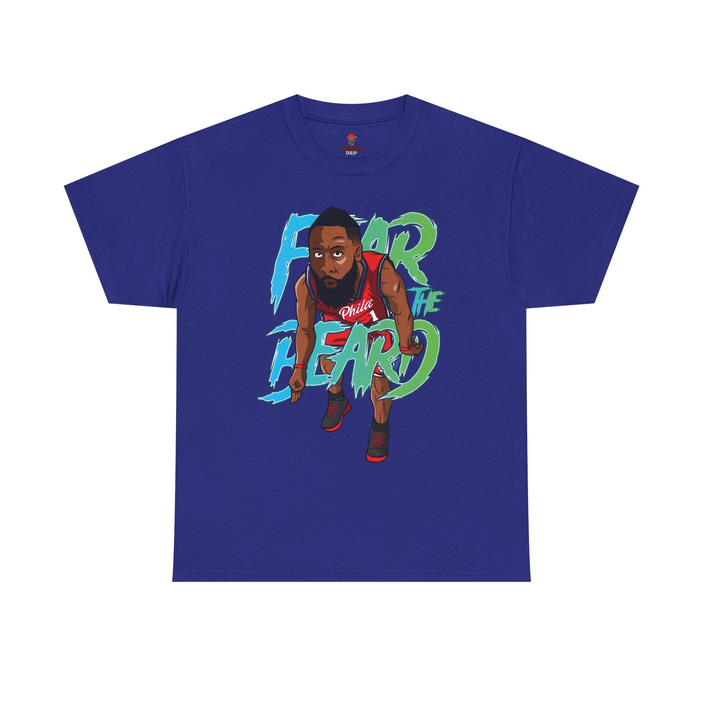 Adult Fear The Beard Harden Unisex Heavy Cotton Tee - Basketball Inspired Apparel