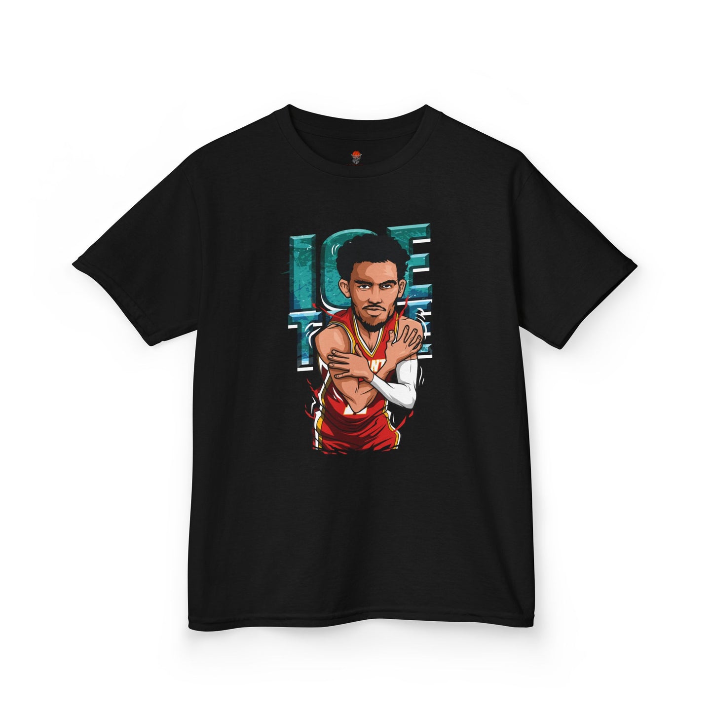 Kids Basketball Tee - Ice Time Unisex Cotton Crew