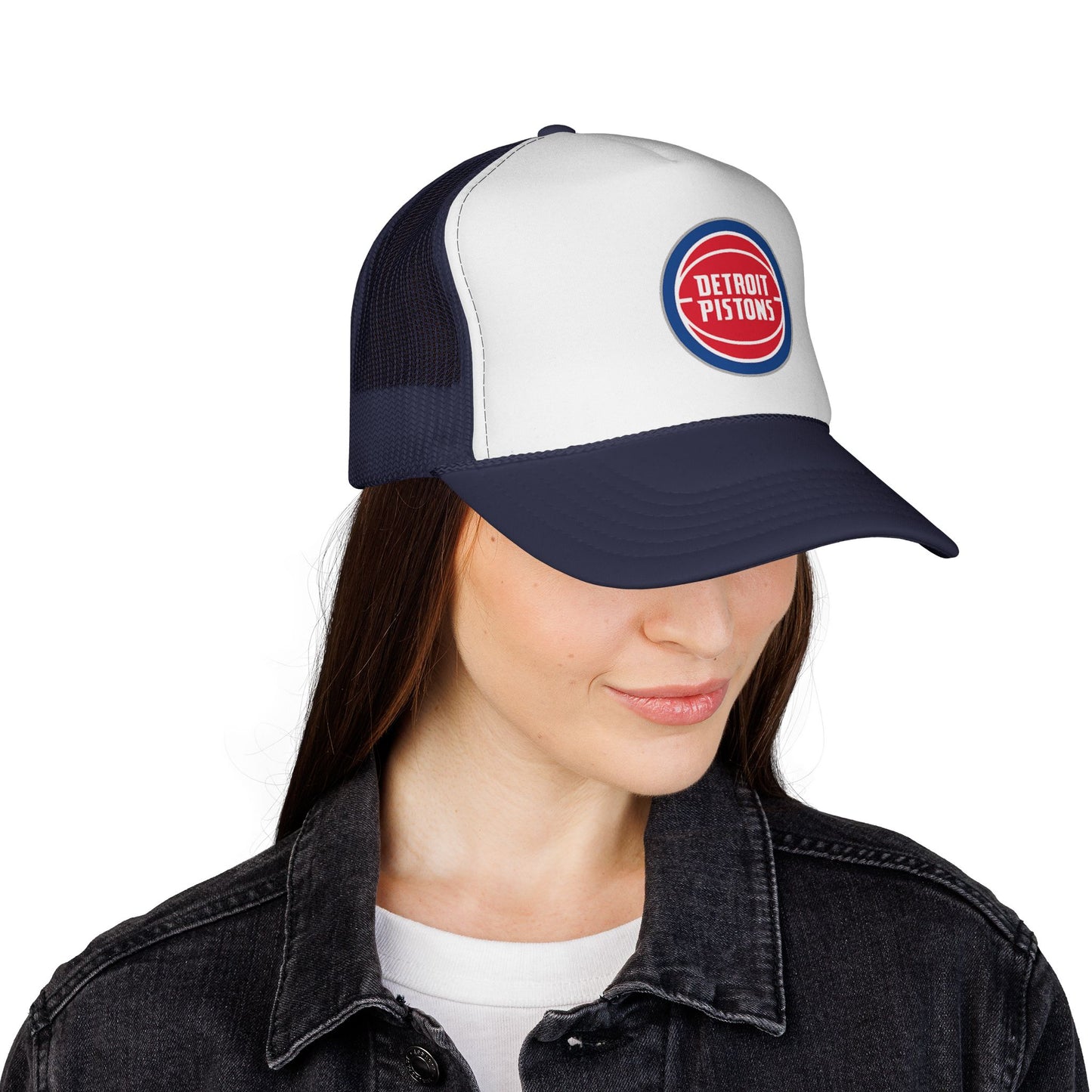 Detroit Pistons Trucker Cap - Sporty Mesh Hat, Perfect for Game Day, NBA Fans, Gifts for Basketball Lovers, Summer Wear