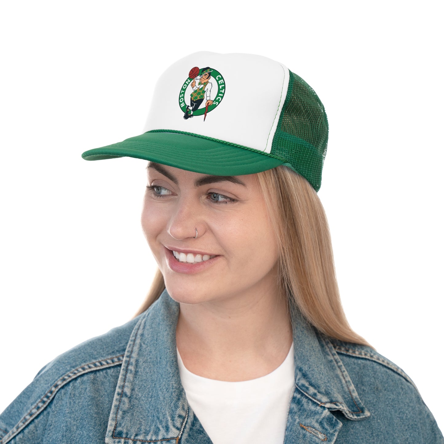 Boston Celtics Trucker Cap, Sports Hat, NBA Fan Gear, Adjustable Hat, Basketball Gift, Game Day Accessory