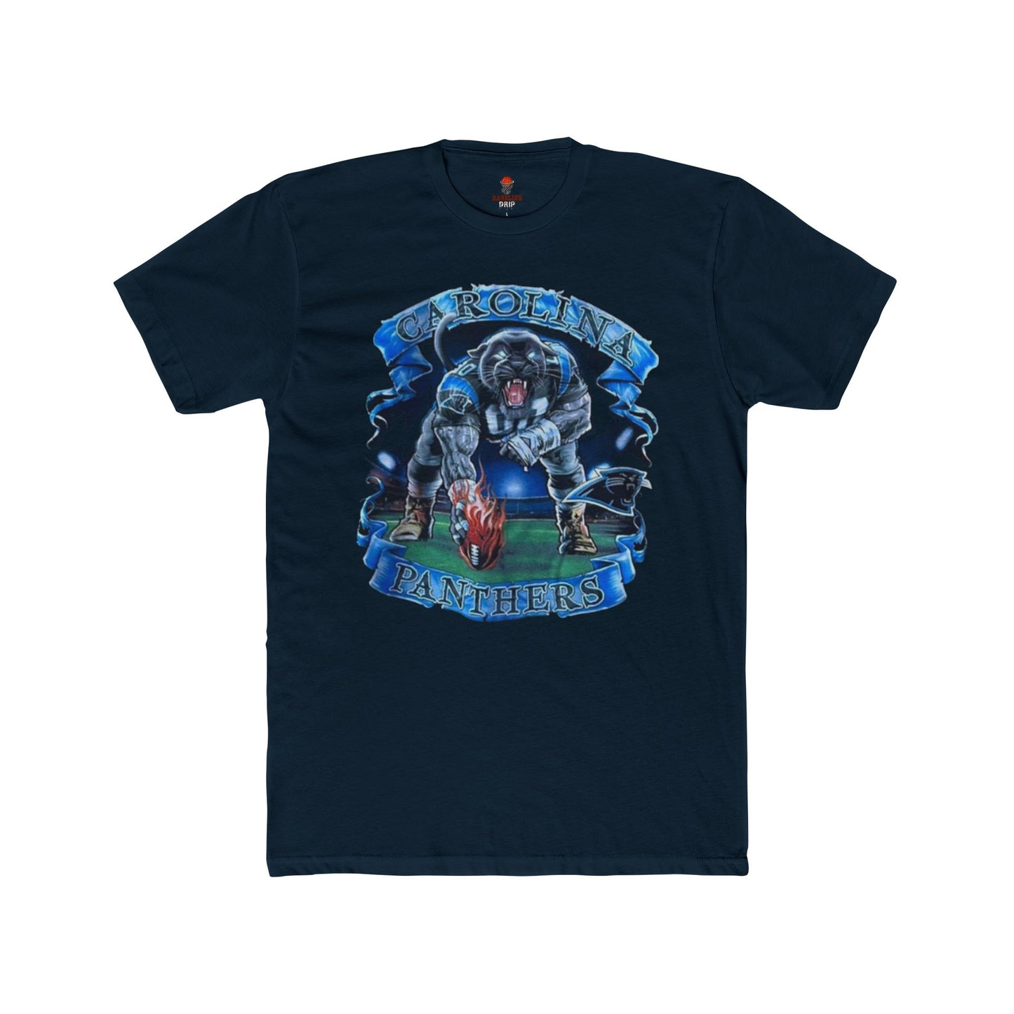 Adult Unisex Cotton Crew Tee with Panther Design, Casual Shirt, Gift for Sports Fans, Graphic Tee, Everyday Wear, Team Apparel