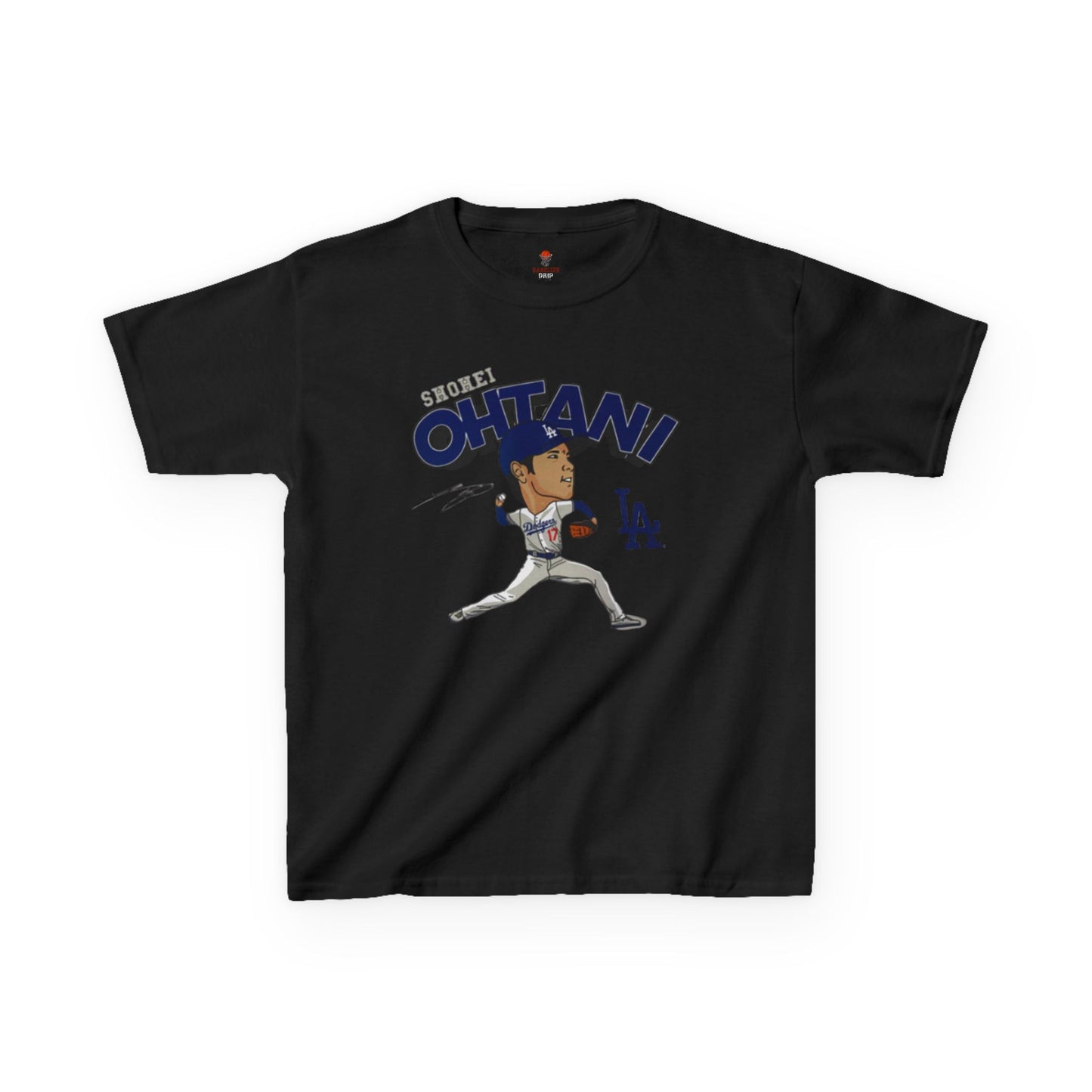 Kids Sports Shohei Tee, Youth Baseball Shirt, Kids Gift for Sports Fans, Playtime Apparel, Birthday Gift for Boys and Girls