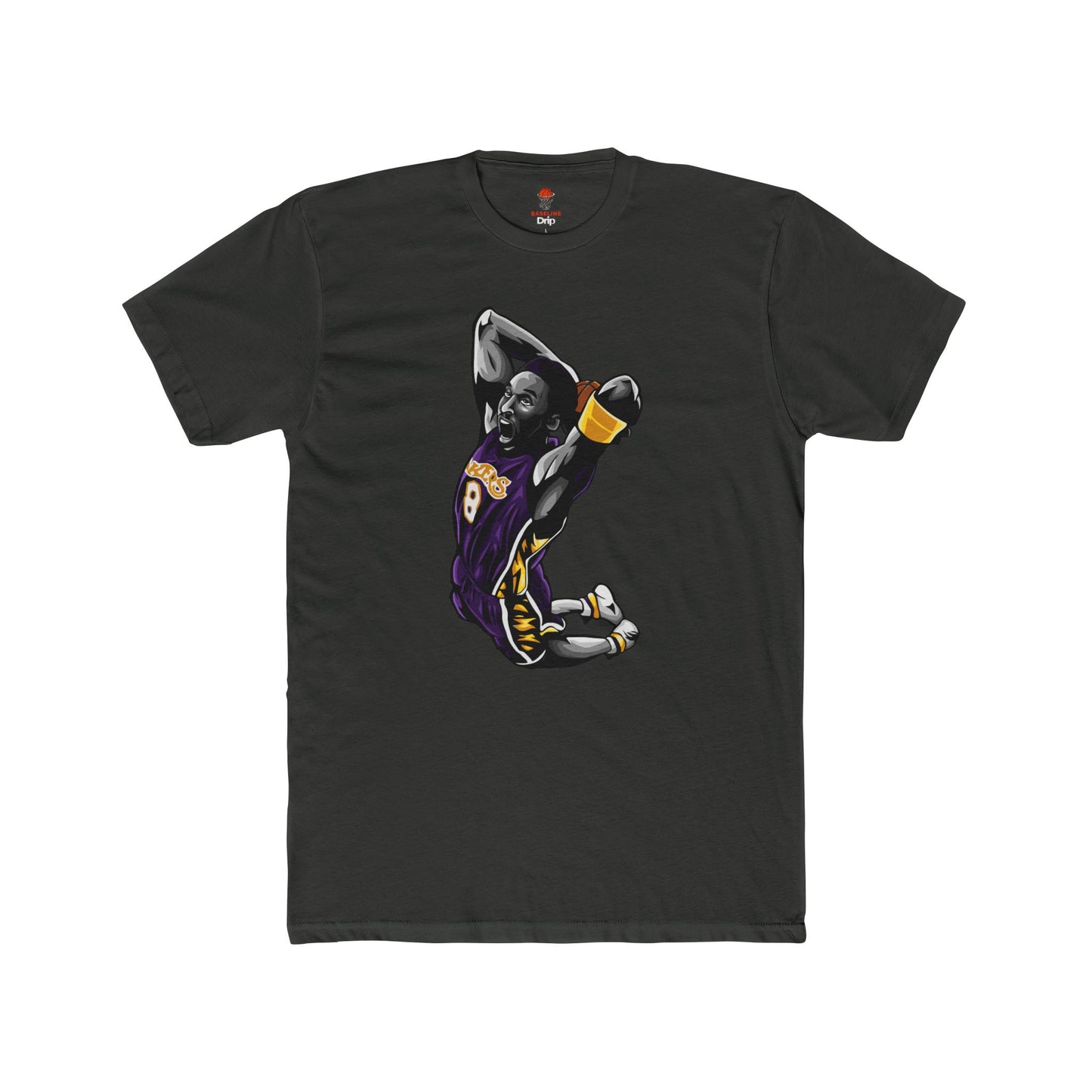 Adult Kobe Bean Unisex Cotton Crew Tee - Perfect for Basketball Fans