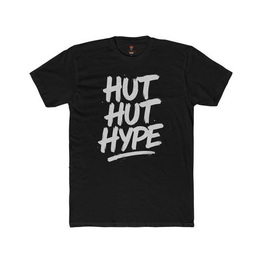 Adult Graphic Tee - Hut Hut Hype Unisex Cotton Crew Tee