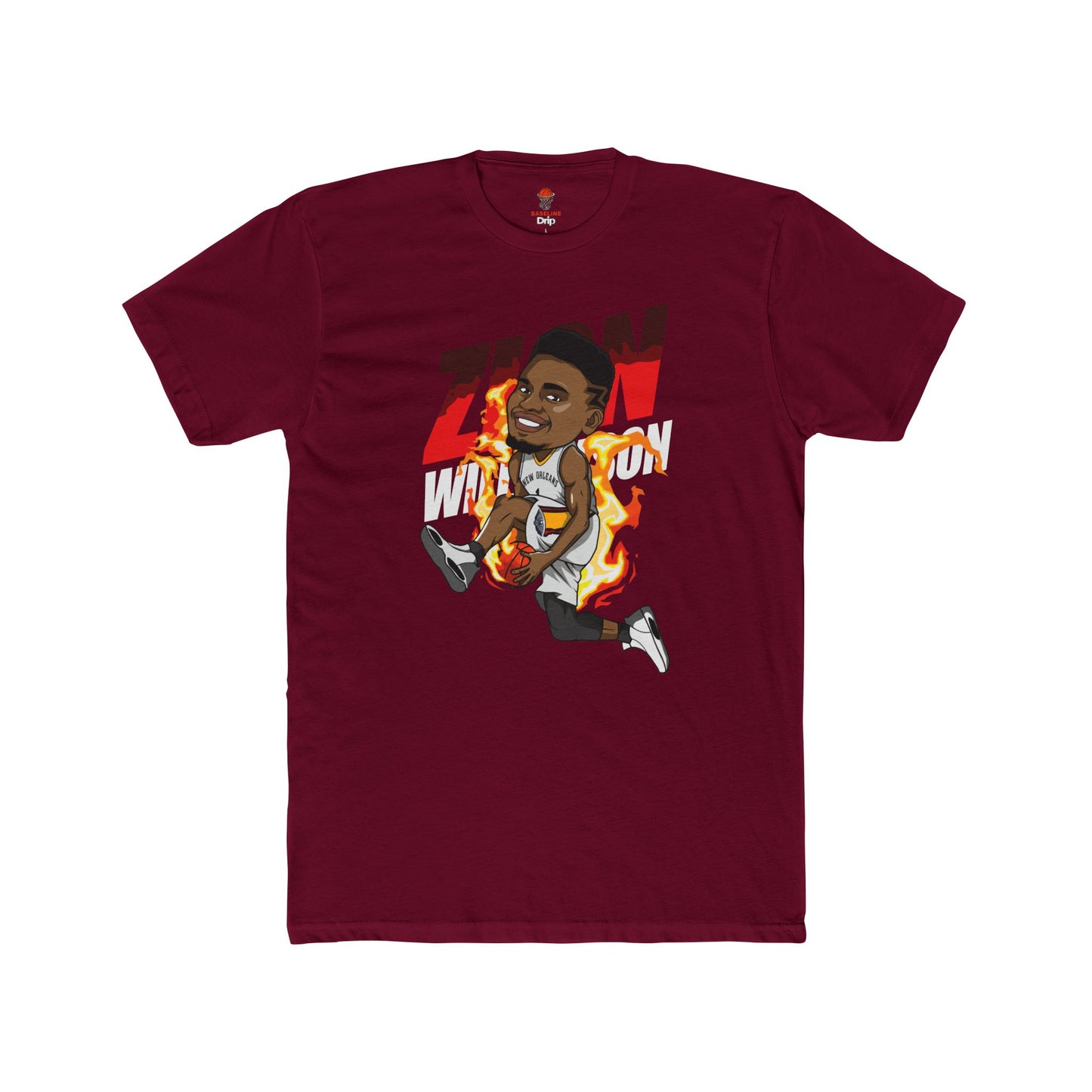 Adult Zion Will Unisex Cotton Crew Tee - Perfect for Basketball Fans