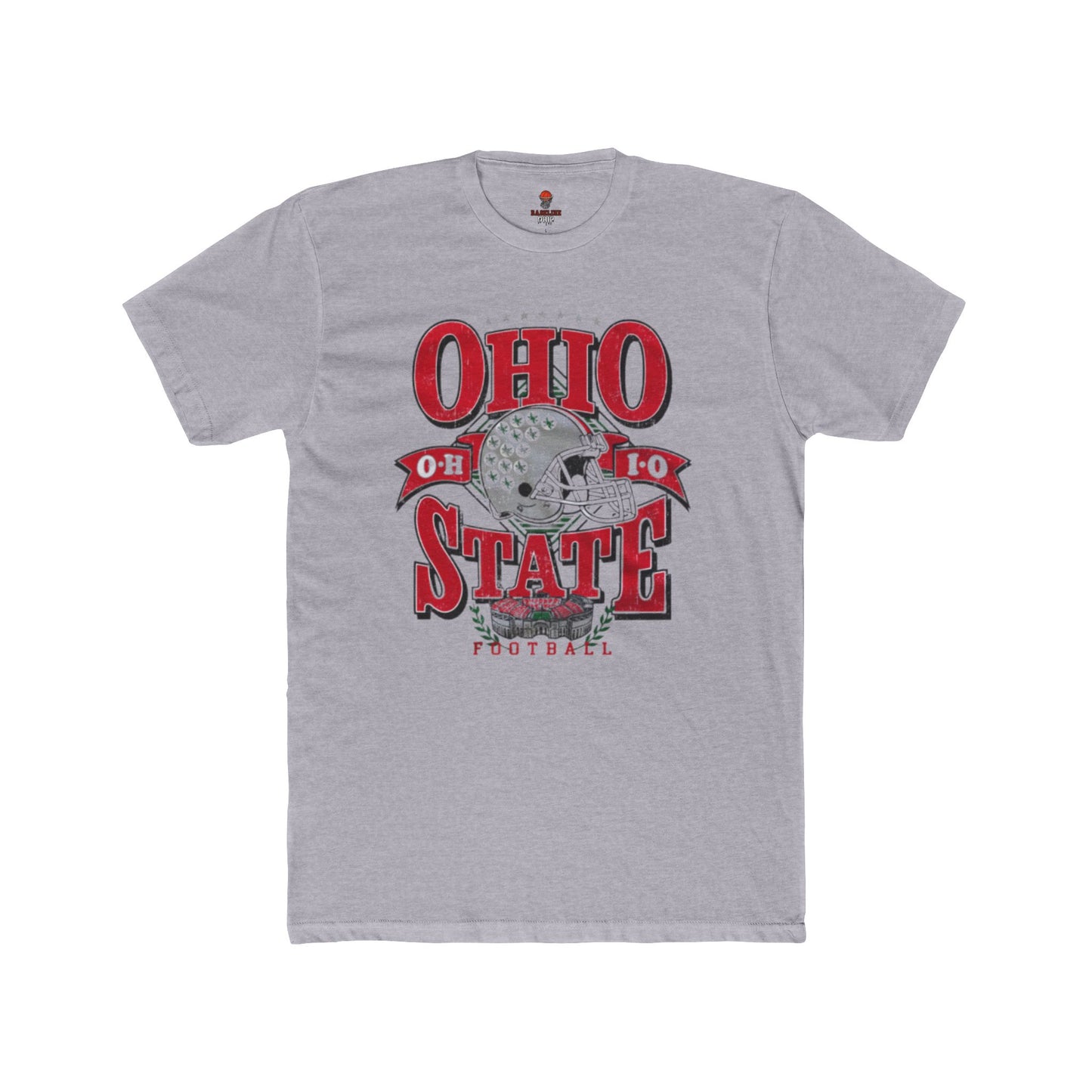 Adult Ohio State Football Unisex Cotton Crew Tee, Game Day Shirt, College Apparel, Sports Gift, Team Pride Tee