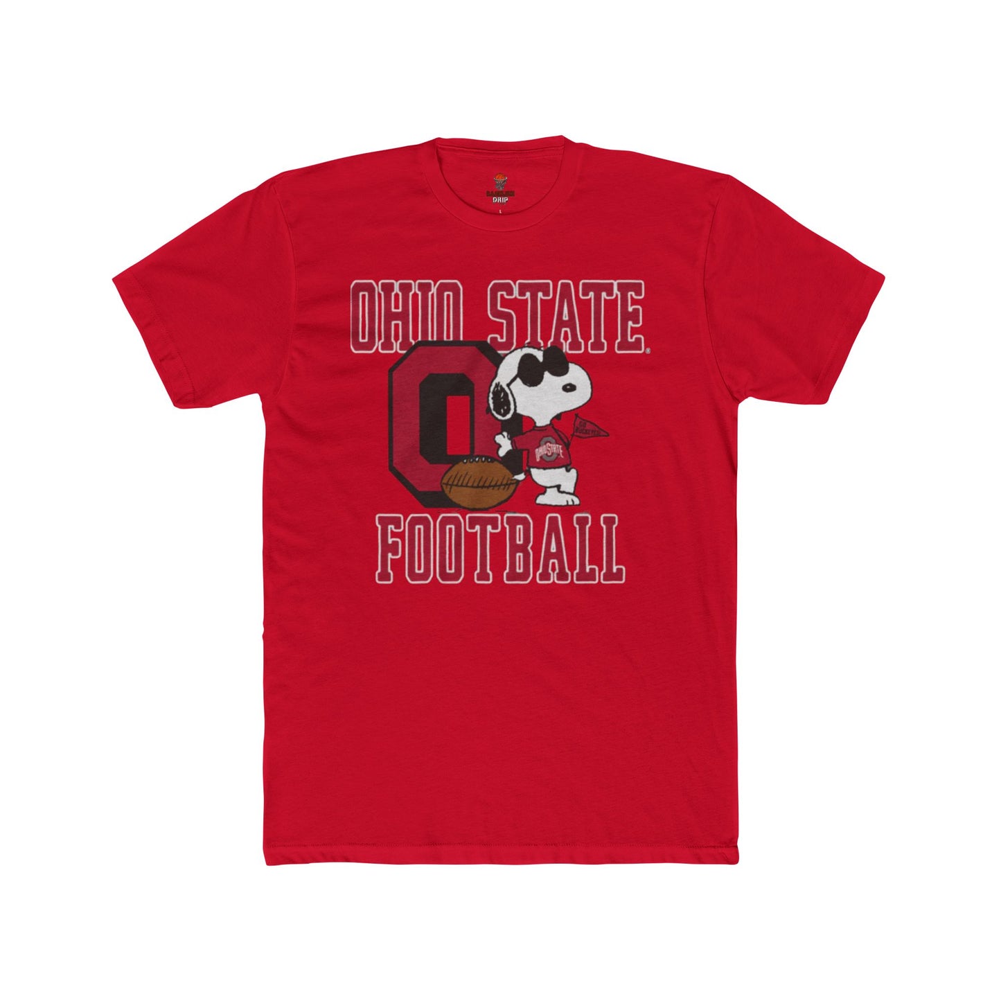 Adult Ohio State Football Unisex Cotton Crew Tee, Sports Fan Shirt, Game Day Apparel, College Football T-Shirt, Unique Gift for Buckeye Fans
