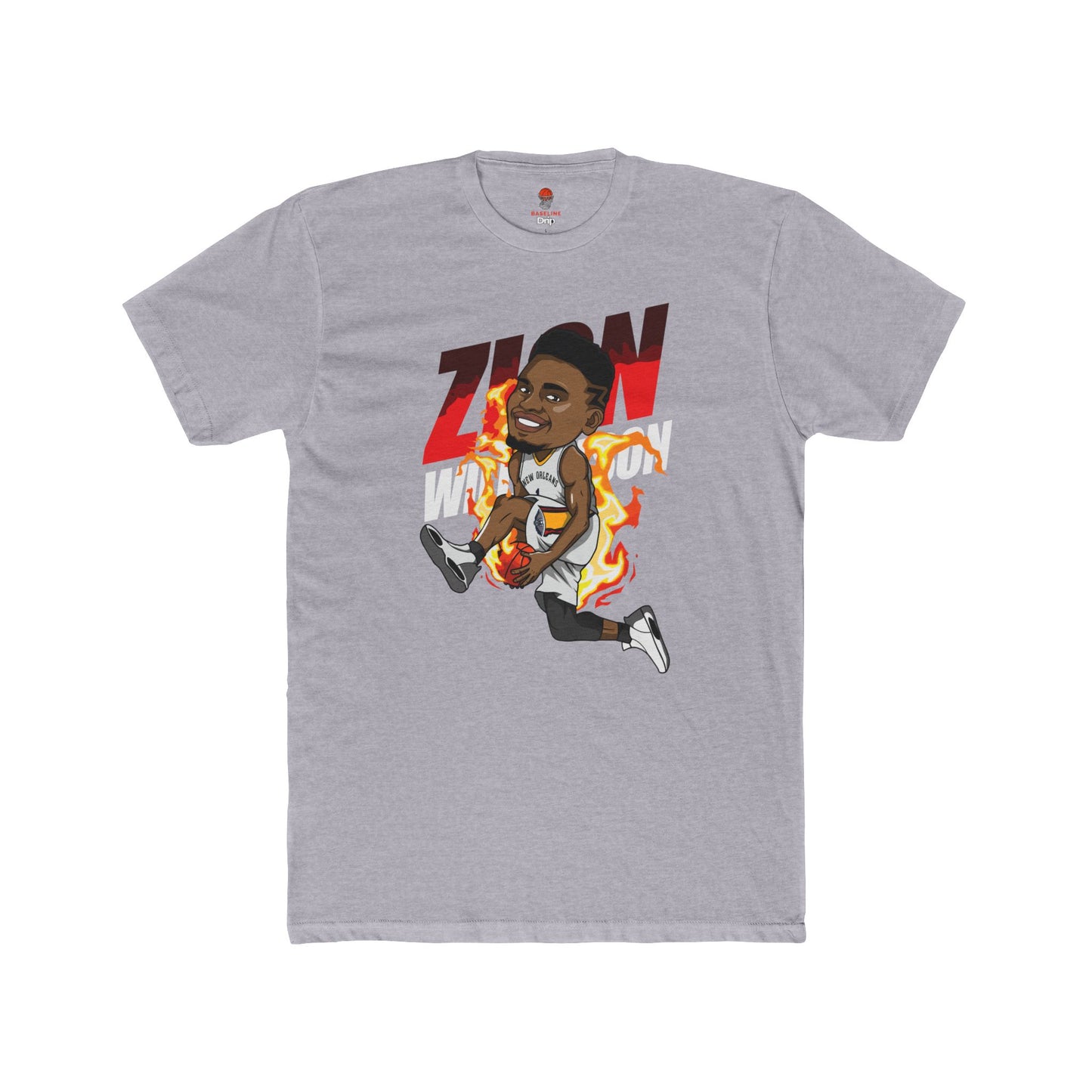 Adult Zion Will Unisex Cotton Crew Tee - Perfect for Basketball Fans