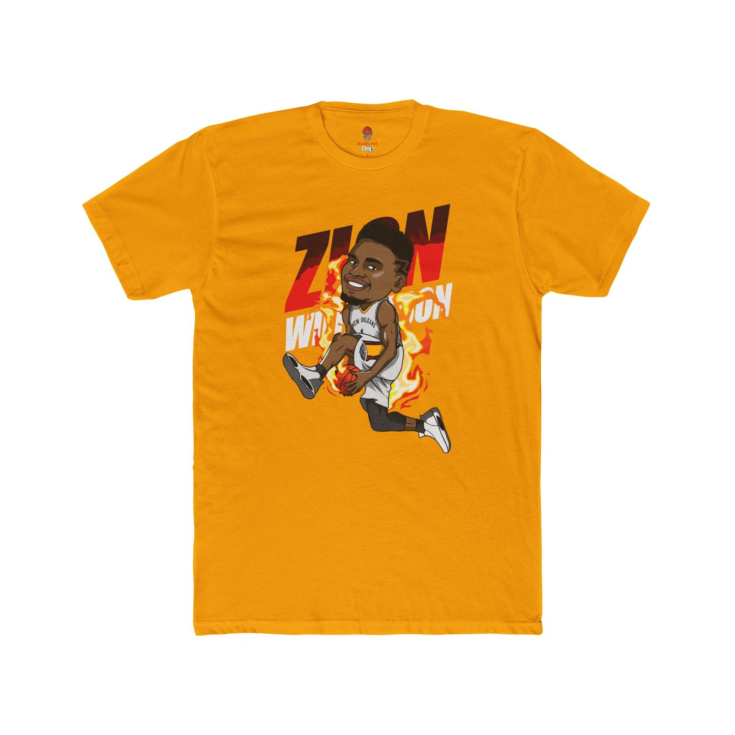 Adult Zion Will Unisex Cotton Crew Tee - Perfect for Basketball Fans