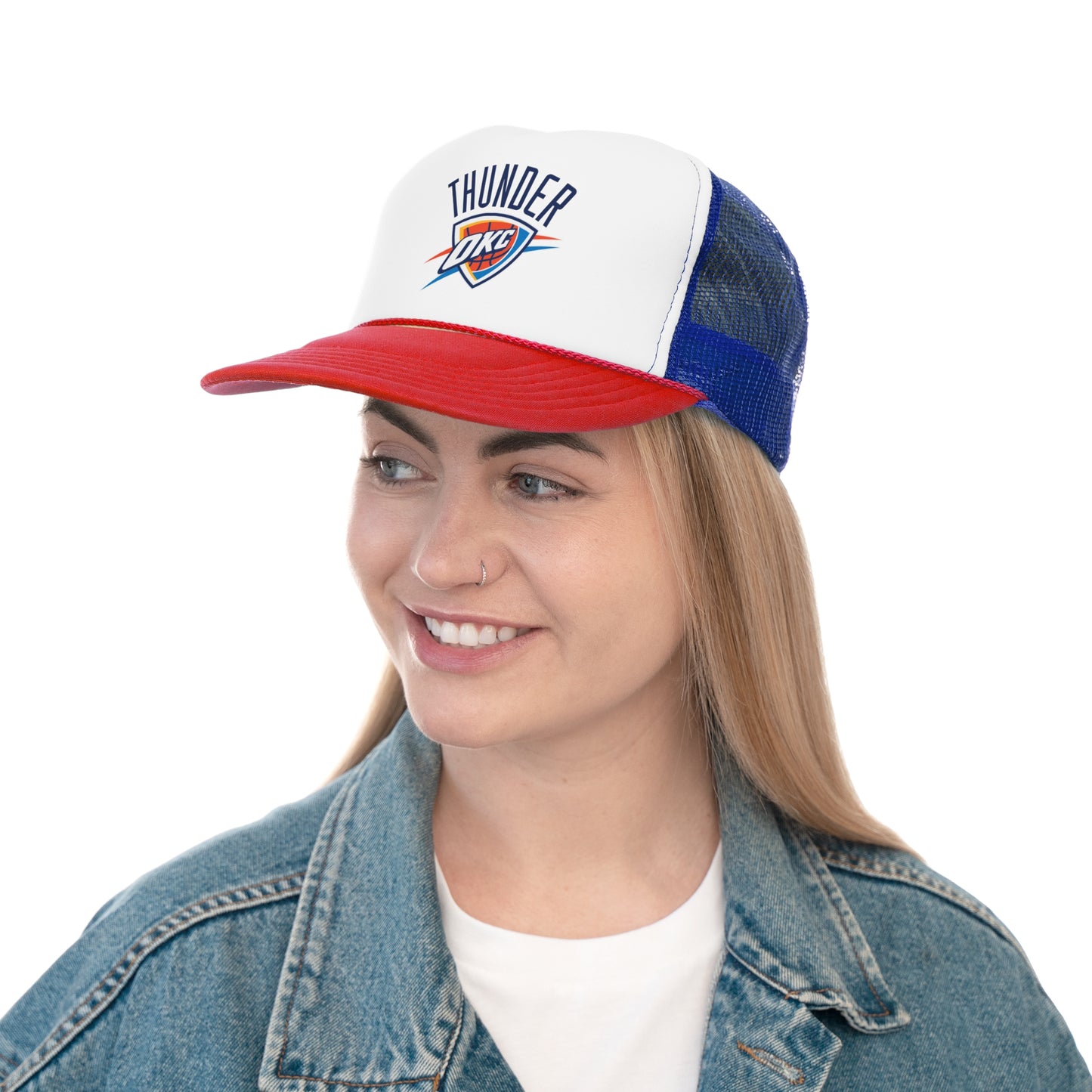 OKC Thunder Trucker Caps for Everyday Wear, Sporty Fashion Accessory, Perfect Gift for Fans, Summer Vibes, Casual Style
