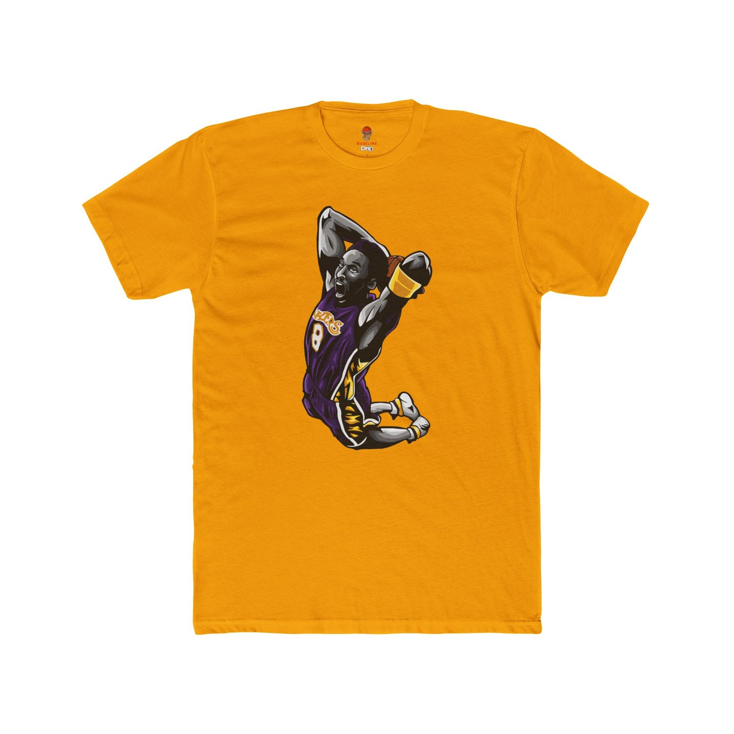 Adult Kobe Bean Unisex Cotton Crew Tee - Perfect for Basketball Fans