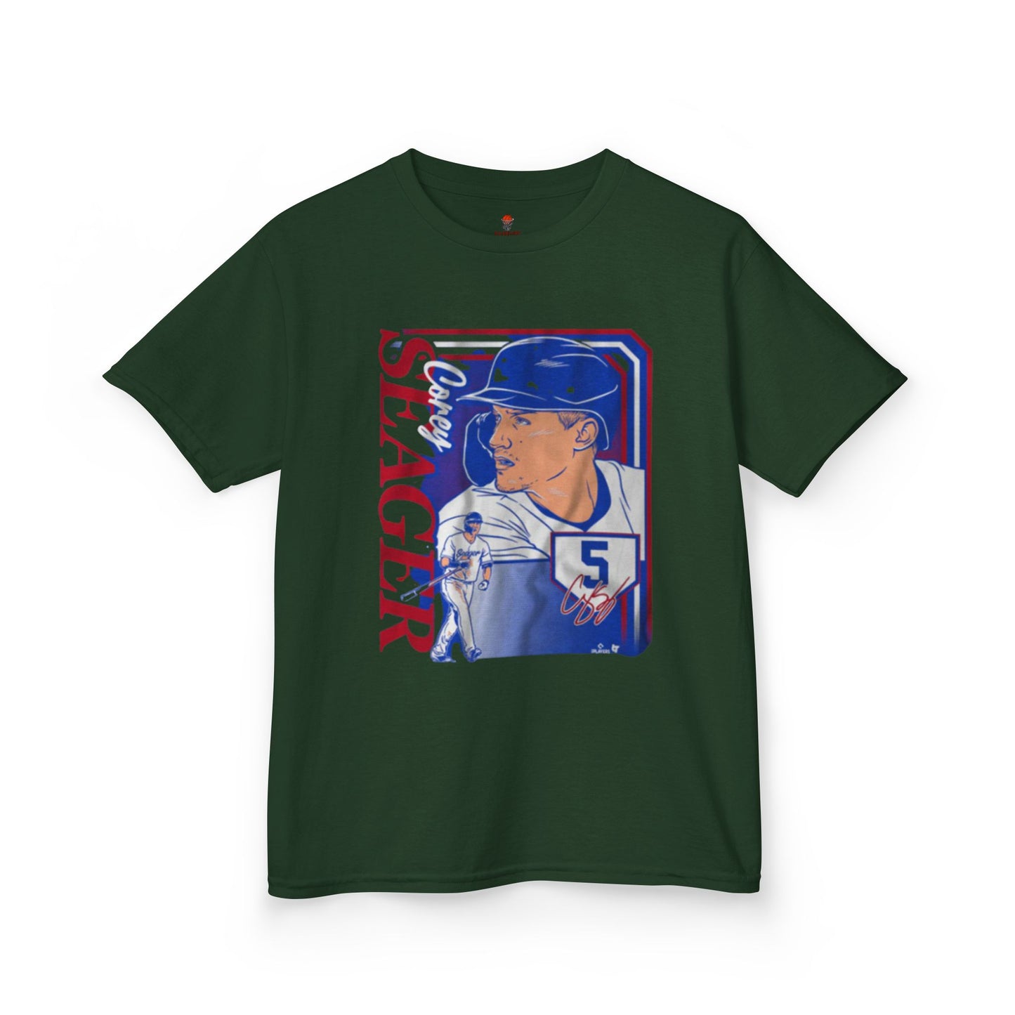 Kids Baseball Seager Graphic Tee, Fun Summer Shirt, Sports Fan Gift, Boys Girls Casual Wear, Birthday Party Outfit, Spring/Summer Style