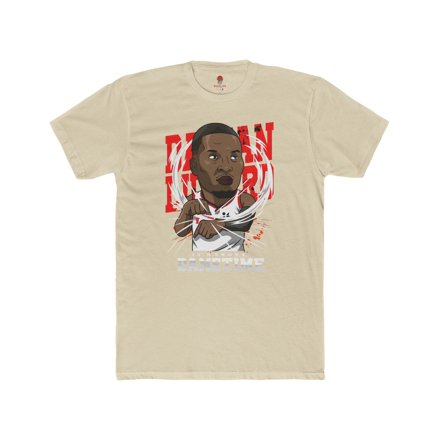 Adult Dame Time Unisex Cotton Crew Tee - Perfect for Basketball Fans
