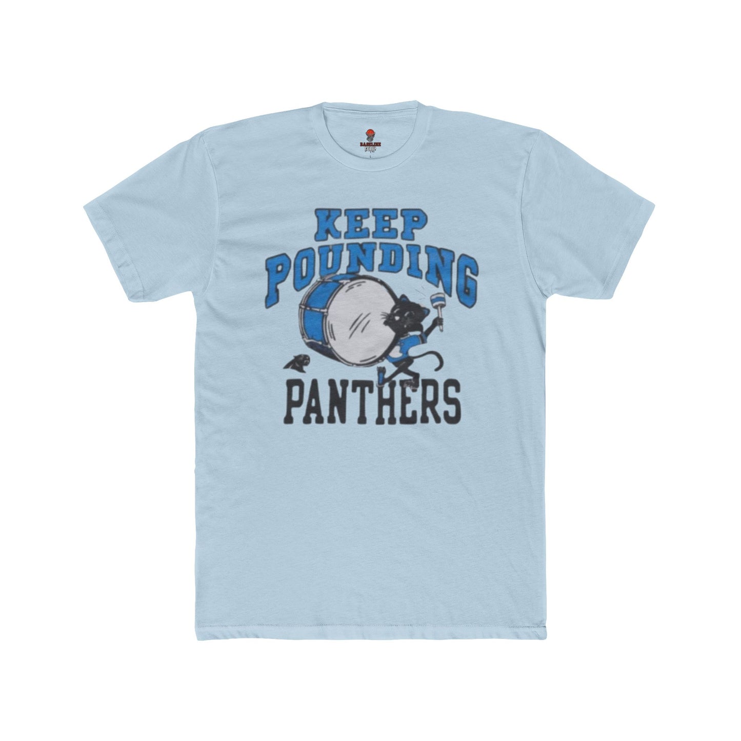 Adult Unisex Cotton Crew Tee with 'Keep Pounding Panthers' – Casual Wear, Gift for Sports Fans, Game Day Shirt, Summer Style, Team Spirit Apparel