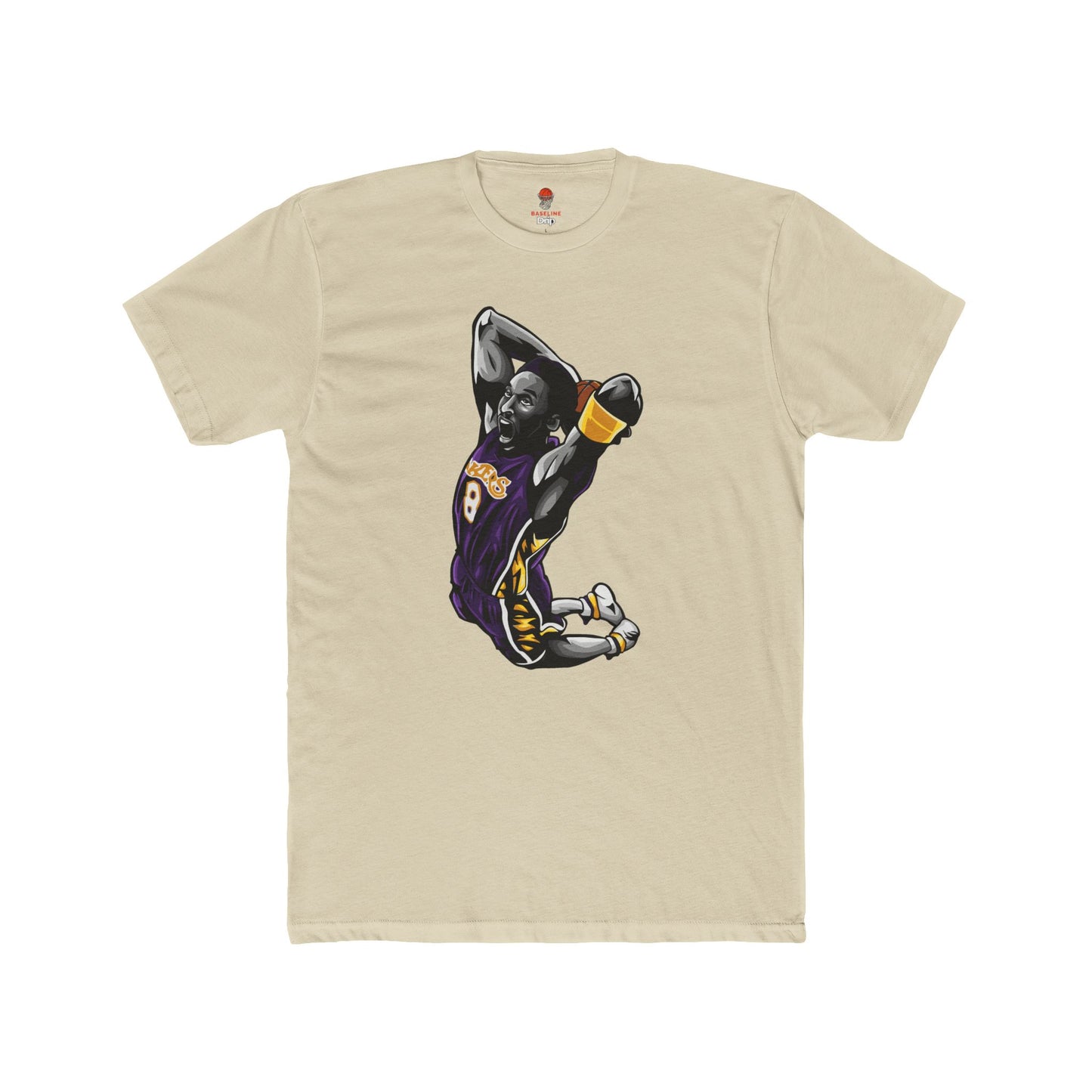 Adult Kobe Bean Unisex Cotton Crew Tee - Perfect for Basketball Fans