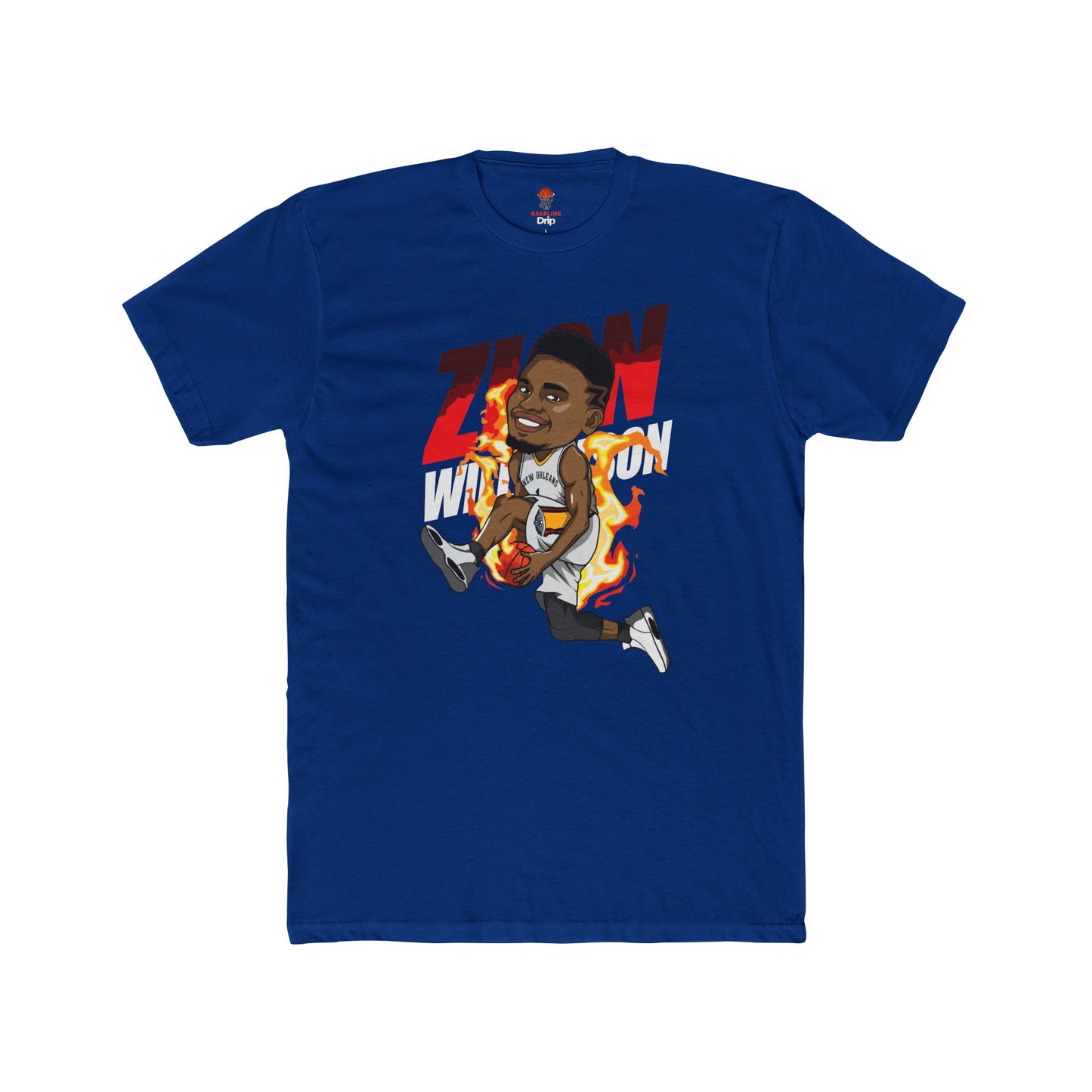 Adult Zion Will Unisex Cotton Crew Tee - Perfect for Basketball Fans
