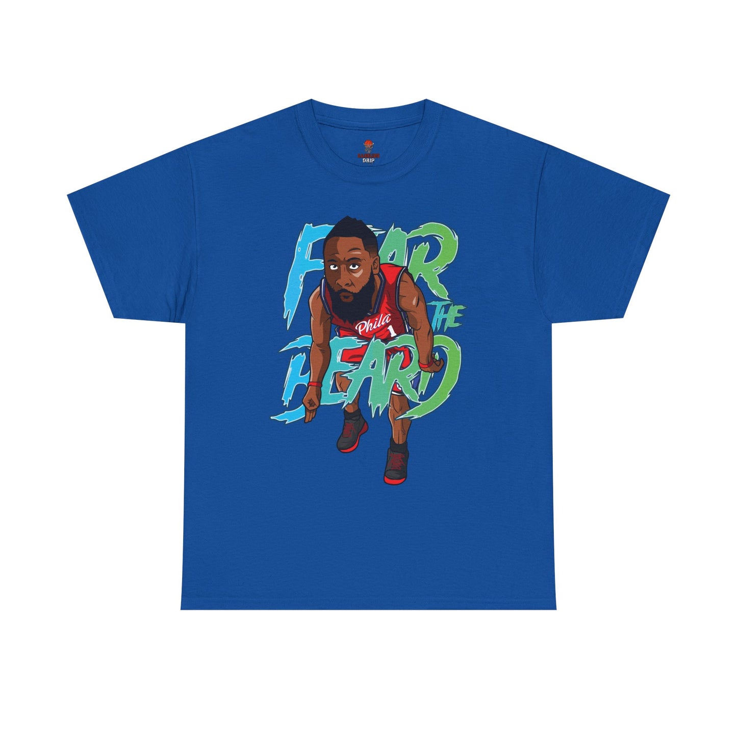 Adult Fear The Beard Harden Unisex Heavy Cotton Tee - Basketball Inspired Apparel