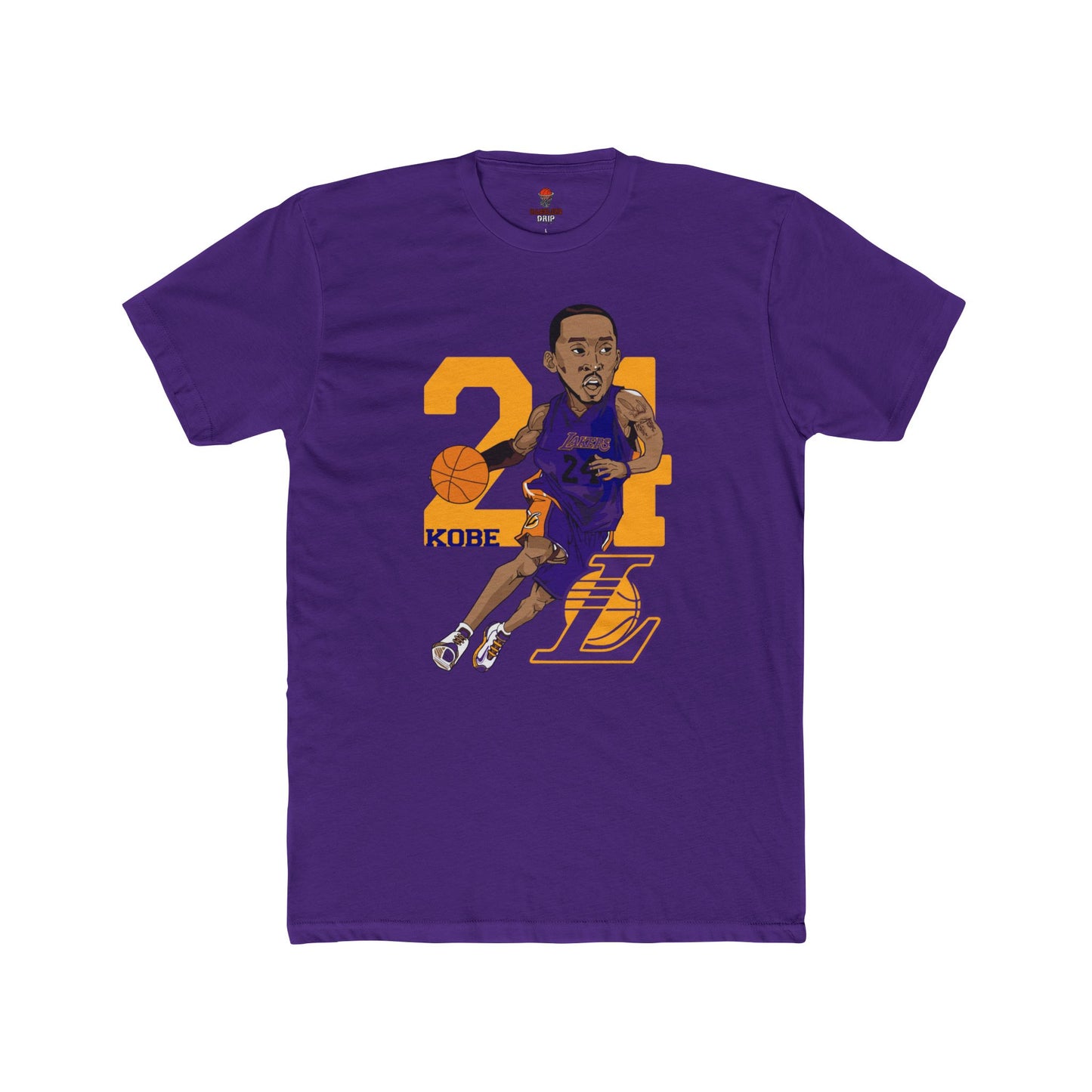 Adult Kobe Bryant Unisex Cotton Crew Tee, Basketball Fan Shirt, Retro Graphic Tee