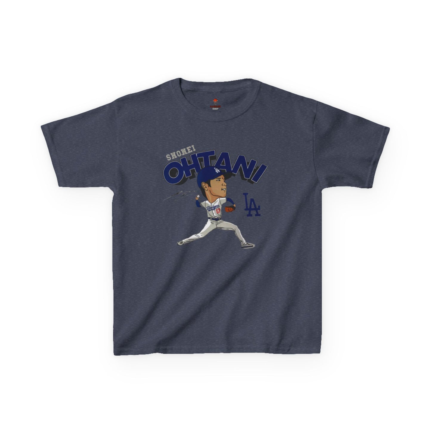 Kids Sports Shohei Tee, Youth Baseball Shirt, Kids Gift for Sports Fans, Playtime Apparel, Birthday Gift for Boys and Girls