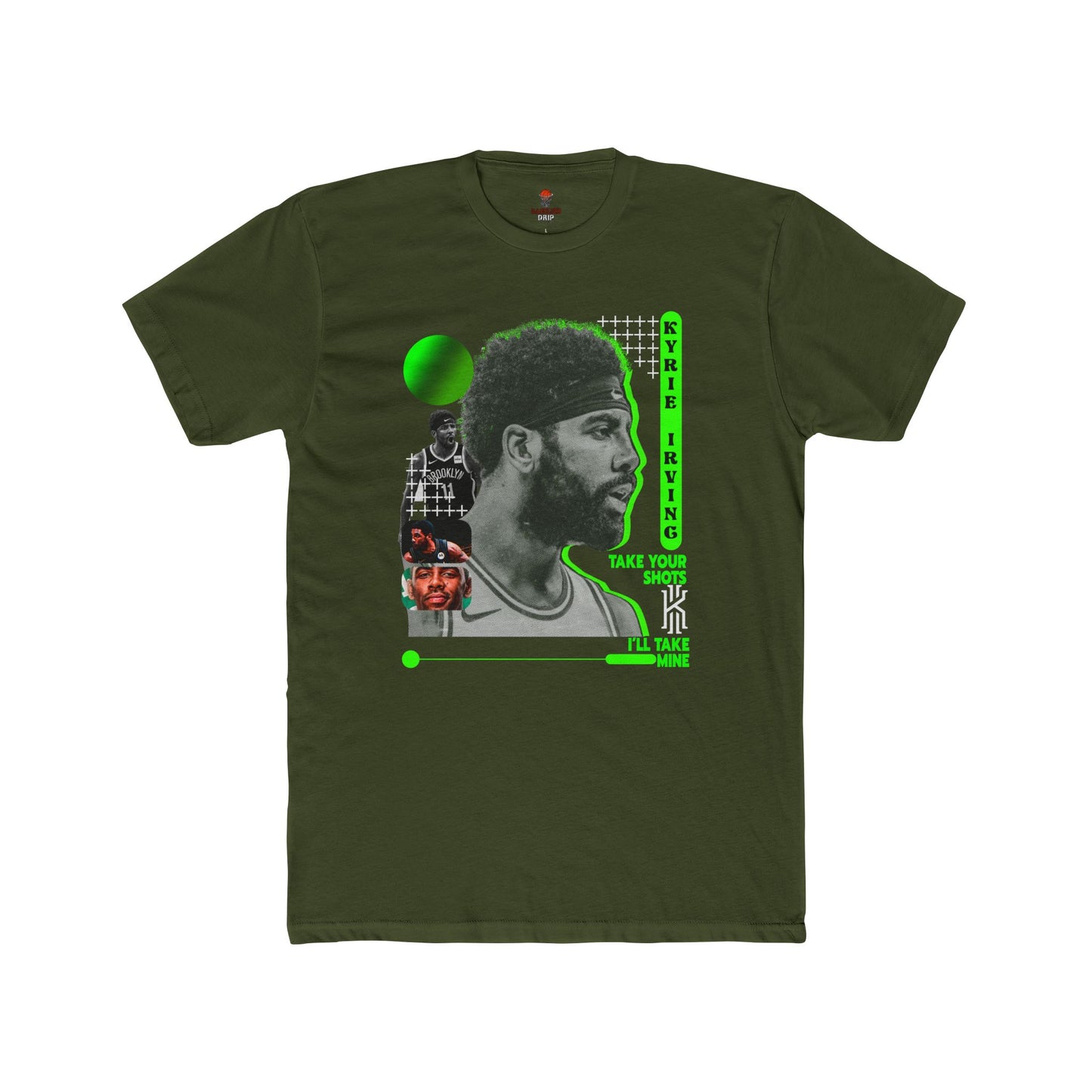 Adult Kyrie Basketball Themed Unisex Cotton Crew Tee - Sporty Graphic Tee for Fans, Gift for Athletes, Game Day Top