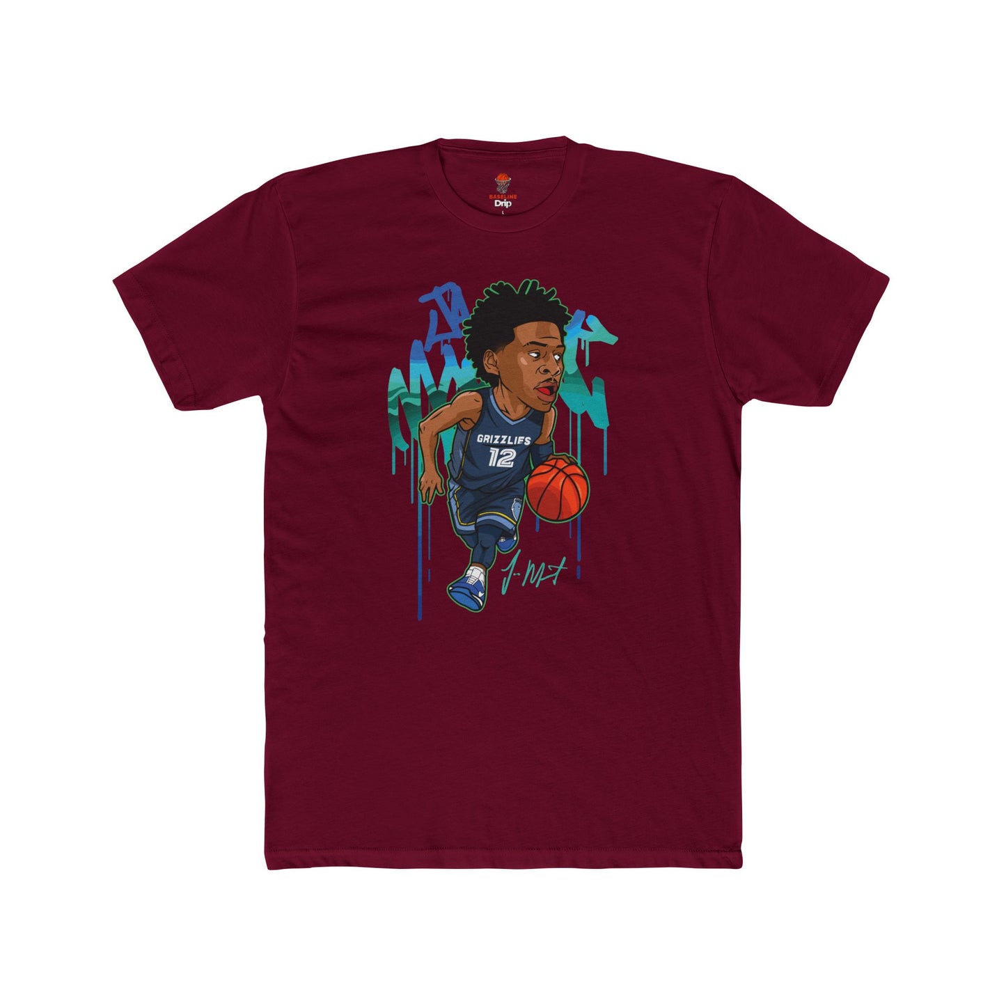 Adult Morant Unisex Cotton Crew Tee - Perfect for Basketball Fans