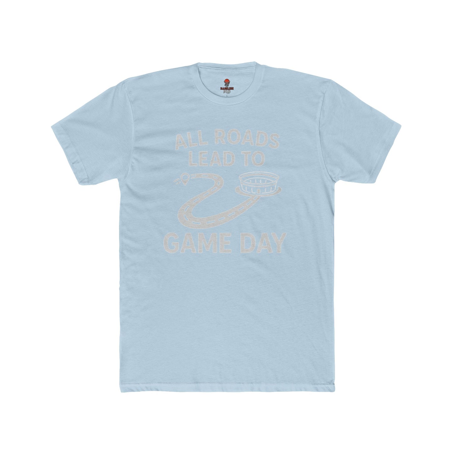 Adult Graphic Tee: Game Day All Roads Unisex Cotton Crew Tee