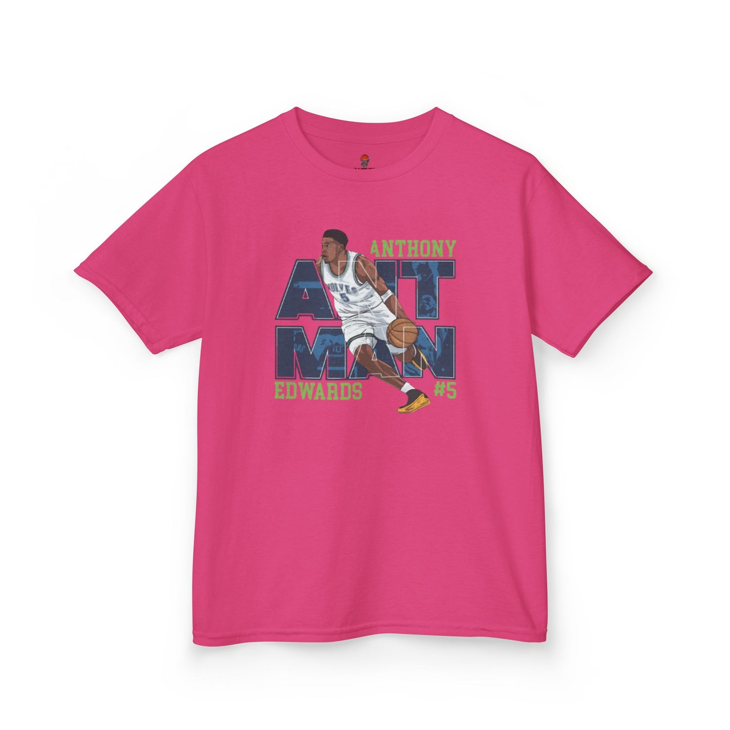Kids Basketball Fan Tee, Kids Sport Shirt, Anthony Edwards #5 Jersey, Basketball Clothing, Personalized Kids Apparel