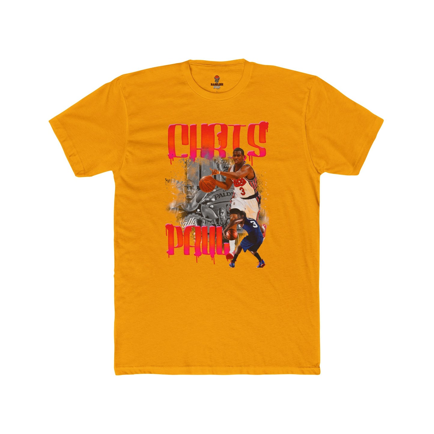 Adult Chris Paul Unisex Cotton Crew Tee, Basketball Shirt, Sports Apparel, Gift for Fans, Casual Style, Team Spirit