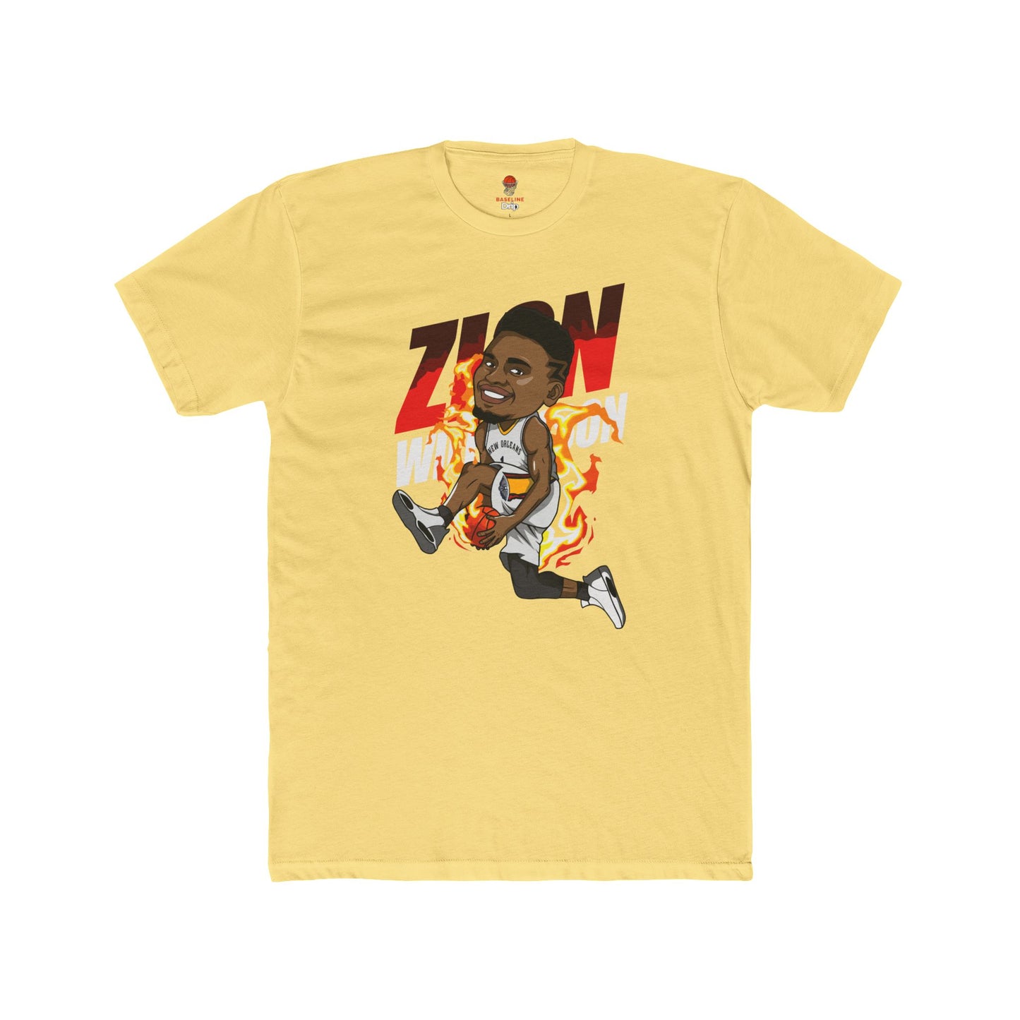 Adult Zion Will Unisex Cotton Crew Tee - Perfect for Basketball Fans