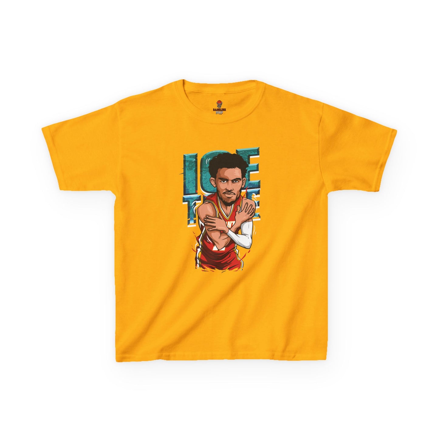 Kids Basketball Tee - Ice Time Unisex Cotton Crew