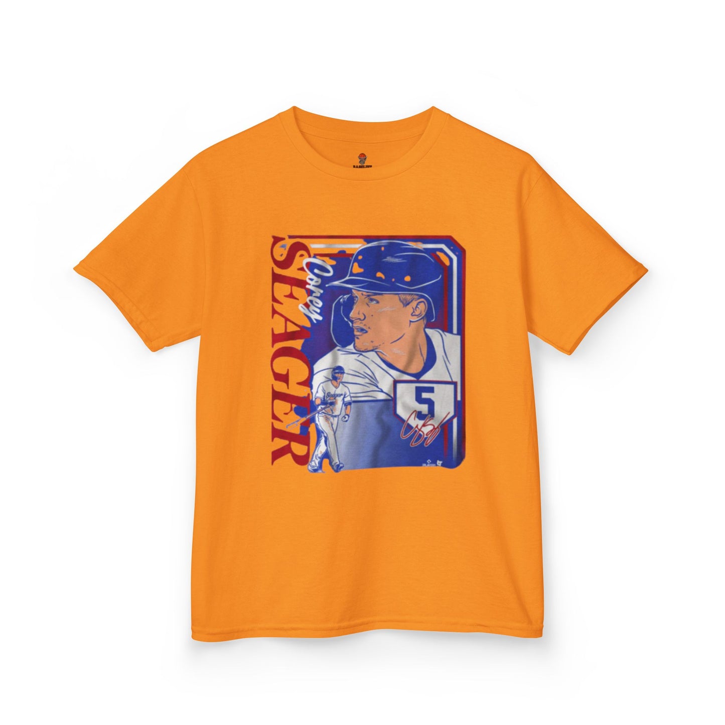 Kids Baseball Seager Graphic Tee, Fun Summer Shirt, Sports Fan Gift, Boys Girls Casual Wear, Birthday Party Outfit, Spring/Summer Style