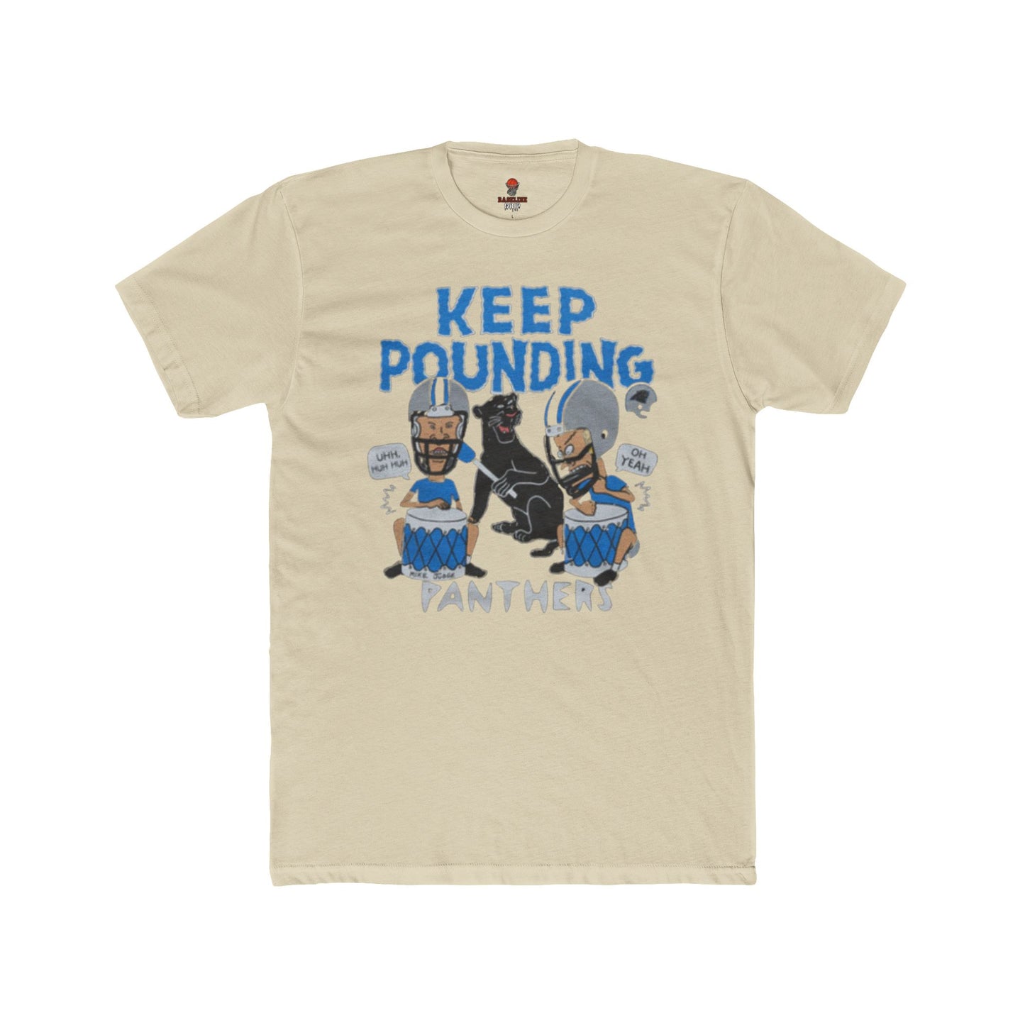 Adult Panthers Football Graphic Tee, Keep Pounding Cotton T-Shirt, Unisex Sports Apparel, Game Day Shirt, Fan Gift, Casual Outfit