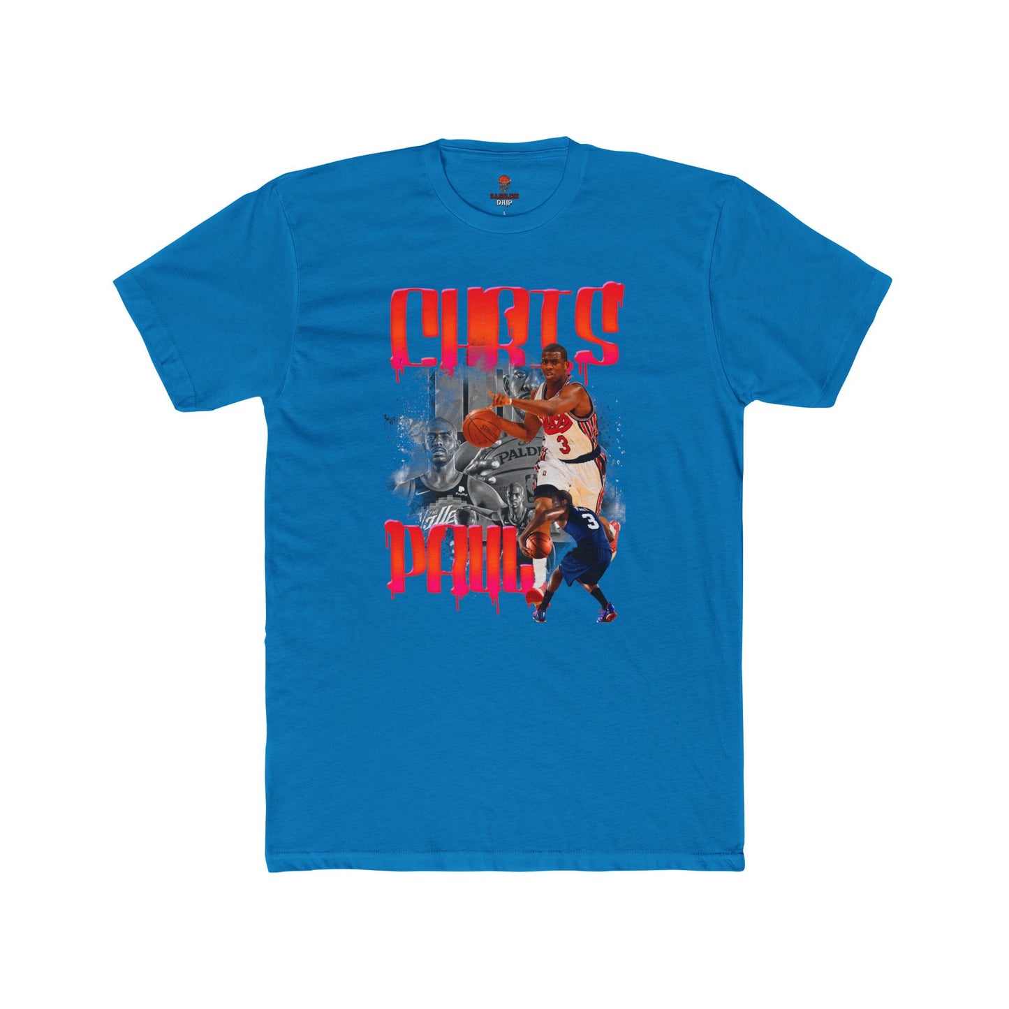 Adult Chris Paul Unisex Cotton Crew Tee, Basketball Shirt, Sports Apparel, Gift for Fans, Casual Style, Team Spirit