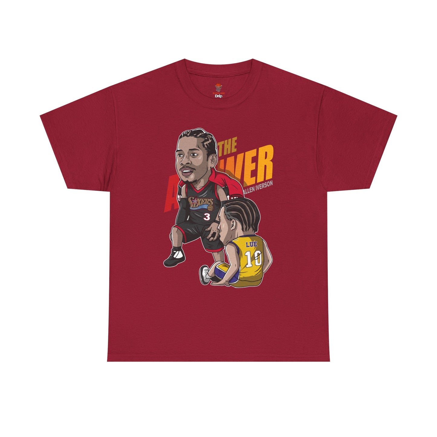 Adult The Answer Stepover Retro Unisex Heavy Cotton Tee - Basketball Inspired Apparel