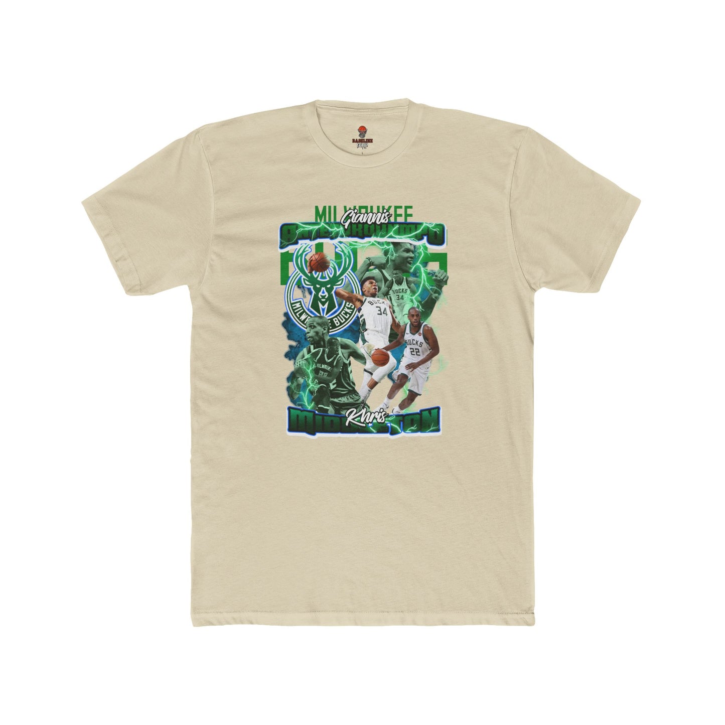 Adult Bucks Basketball Fan Tee, Unisex Cotton Crew T-Shirt, Sports Apparel, Athletic Gift, Retro Graphic Tee
