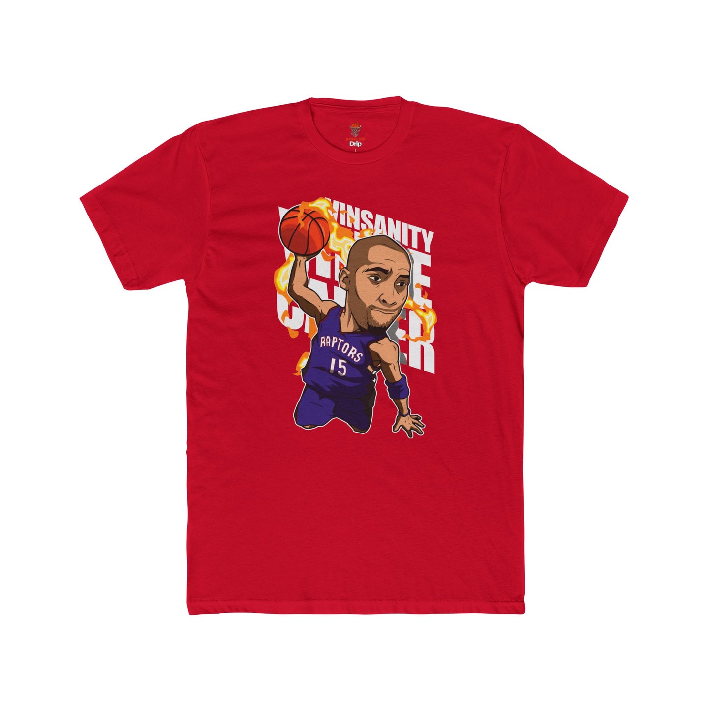 Adult Carter Vinsanity Retro Unisex Cotton Crew Tee - Perfect for Basketball Fans