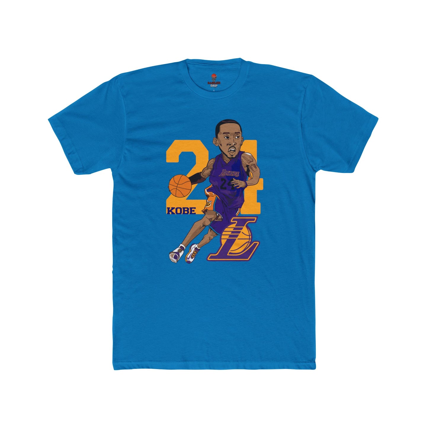 Adult Kobe Bryant Unisex Cotton Crew Tee, Basketball Fan Shirt, Retro Graphic Tee