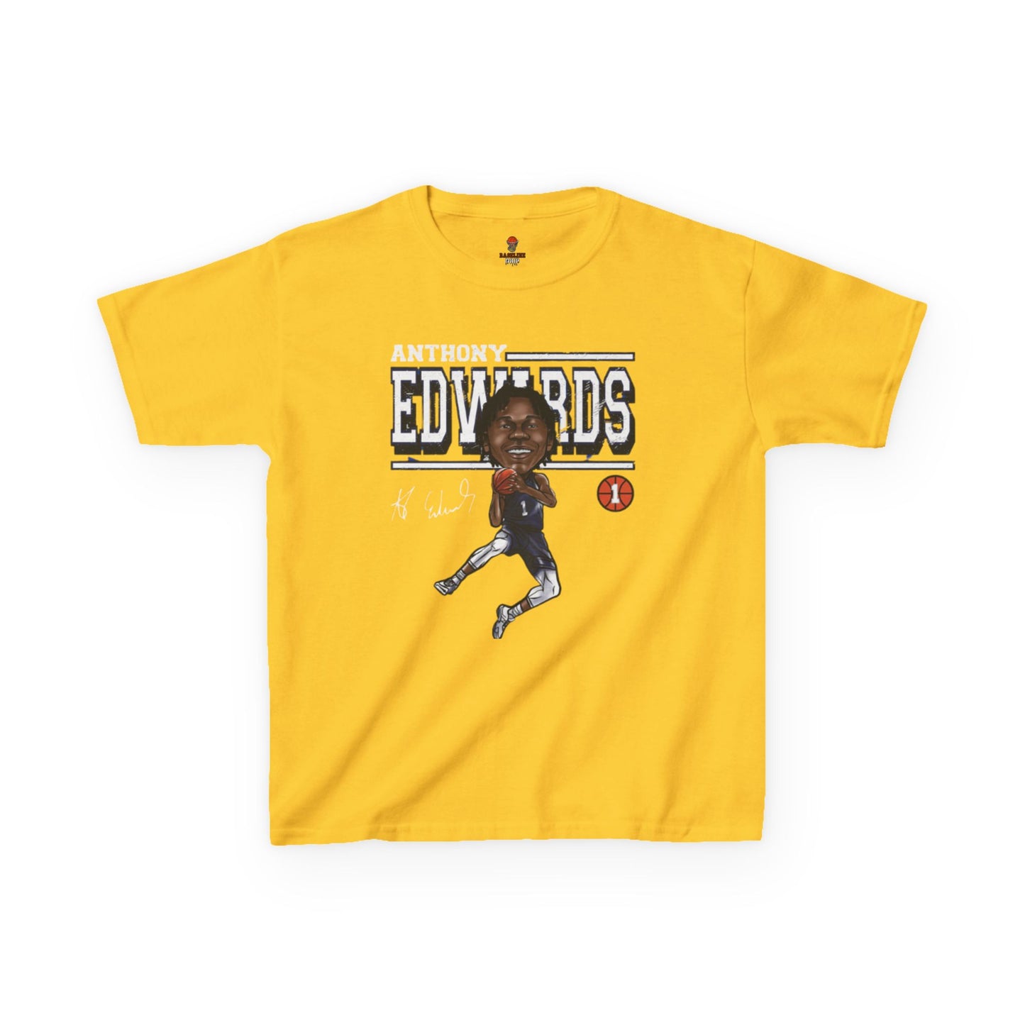 Kids Sporty Graphic Tee, Basketball Fan Shirt, Anthony Edwards Tee, Kids Casual Wear, Sports Gift, Youth T-Shirt