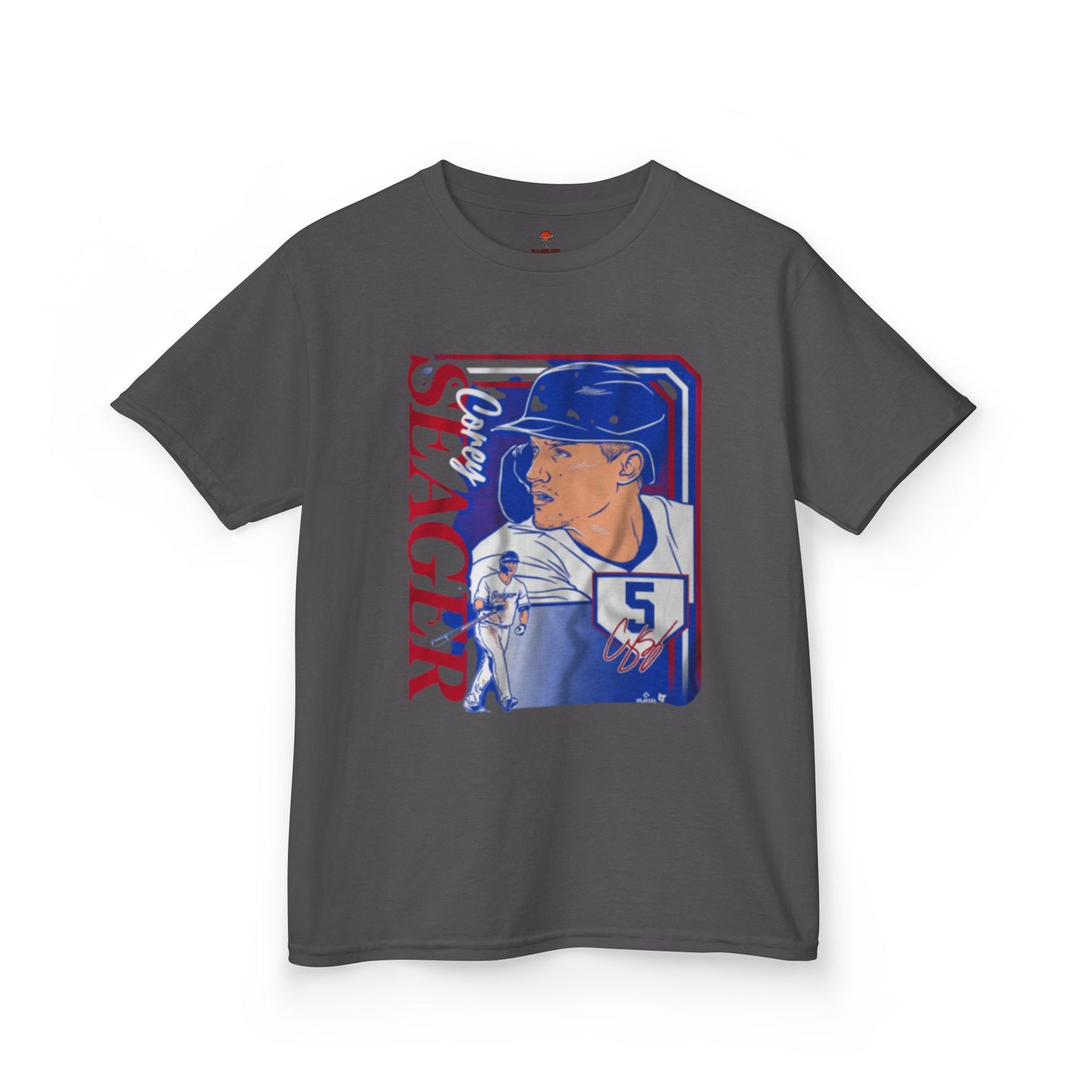 Kids Baseball Seager Graphic Tee, Fun Summer Shirt, Sports Fan Gift, Boys Girls Casual Wear, Birthday Party Outfit, Spring/Summer Style