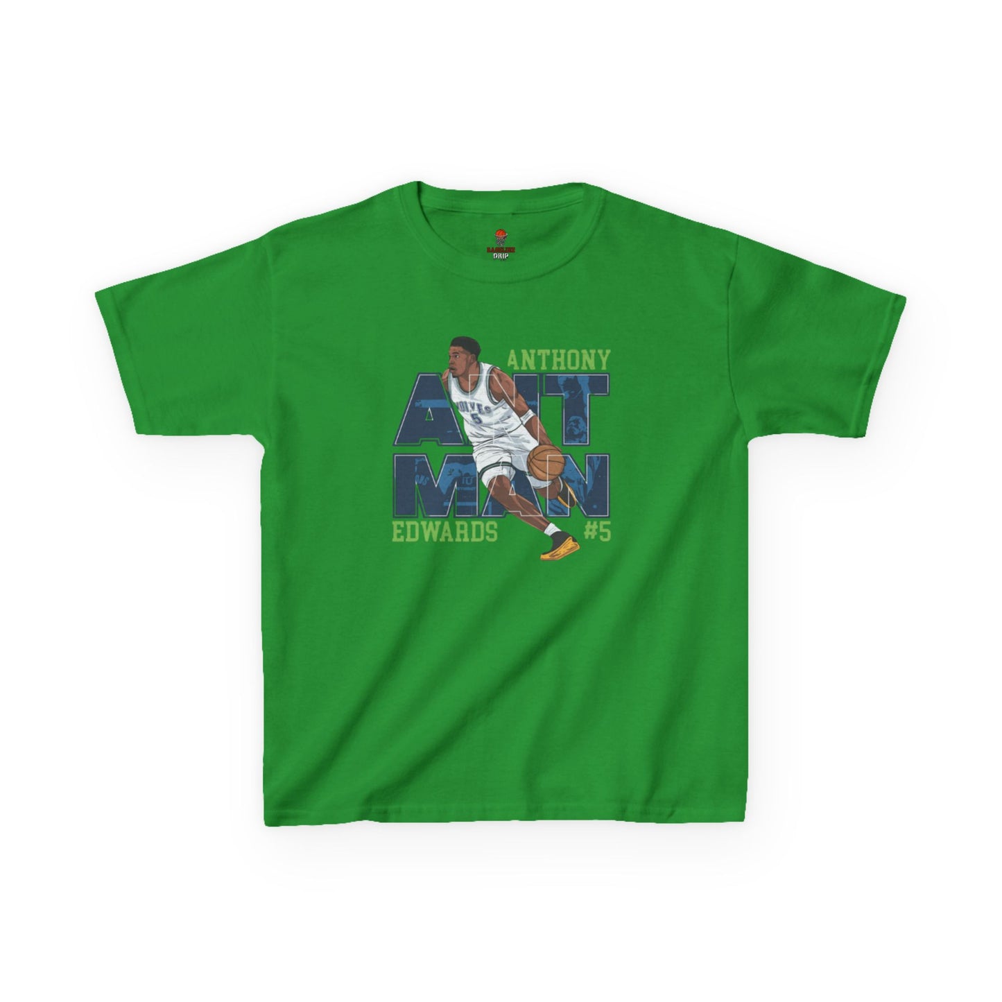 Kids Basketball Fan Tee, Kids Sport Shirt, Anthony Edwards #5 Jersey, Basketball Clothing, Personalized Kids Apparel
