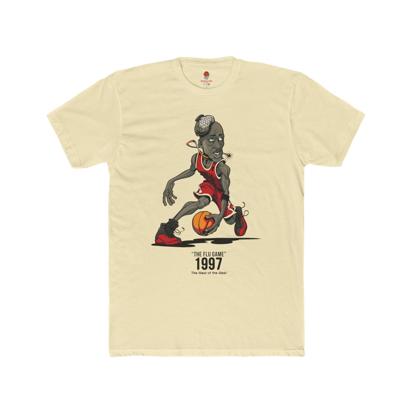 Adult Michael Jordan Retro Flu Game Unisex Heavy Cotton Tee - Basketball Inspired Apparel