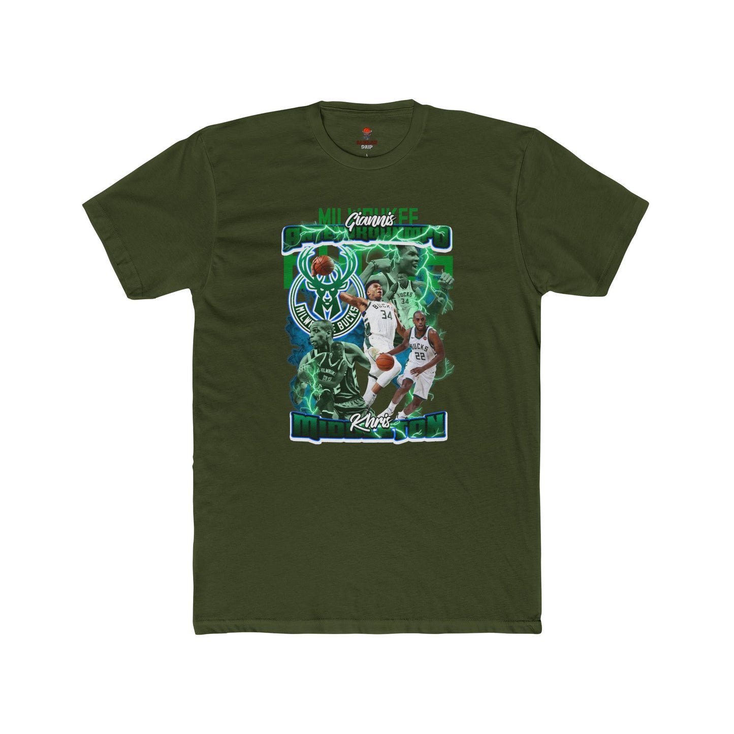 Adult Bucks Basketball Fan Tee, Unisex Cotton Crew T-Shirt, Sports Apparel, Athletic Gift, Retro Graphic Tee