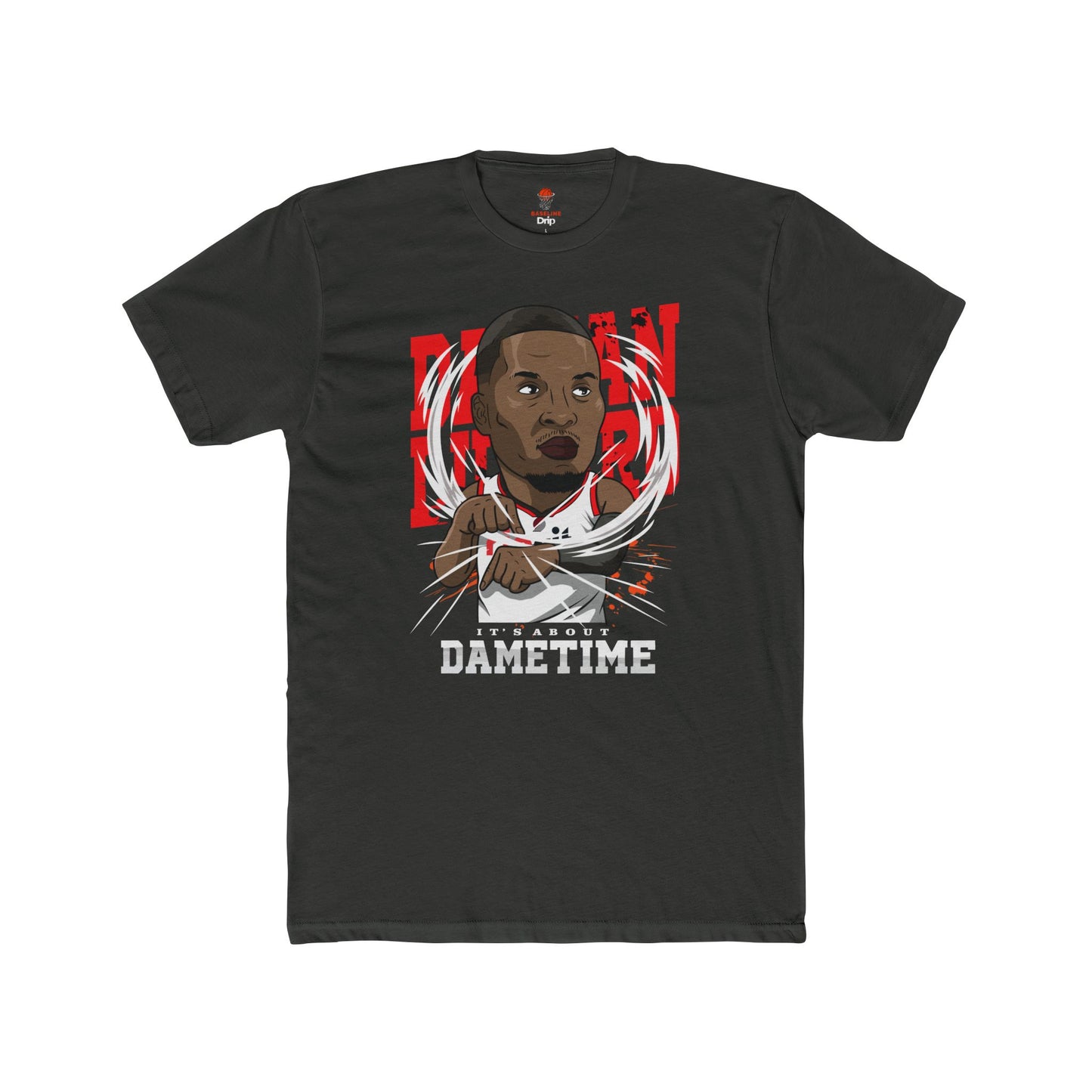 Adult Dame Time Unisex Cotton Crew Tee - Perfect for Basketball Fans