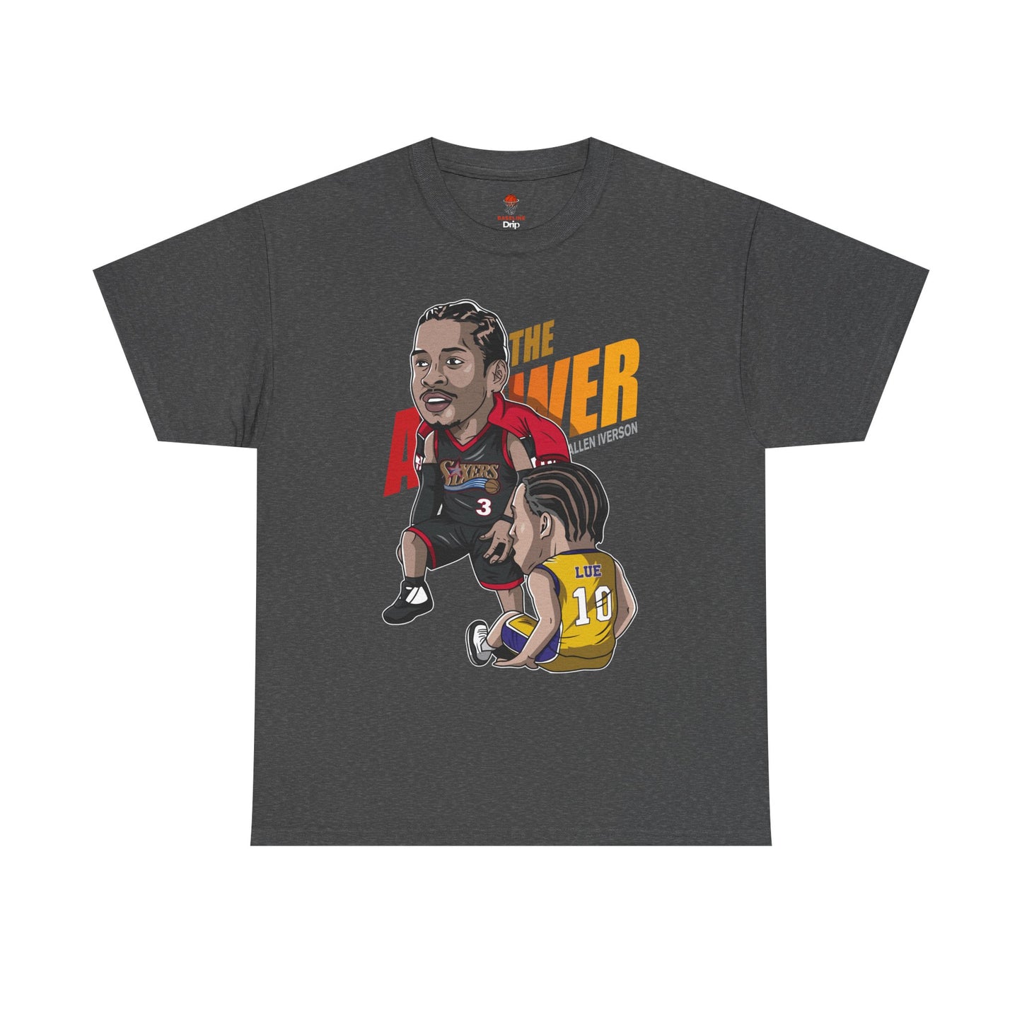 Adult The Answer Stepover Retro Unisex Heavy Cotton Tee - Basketball Inspired Apparel